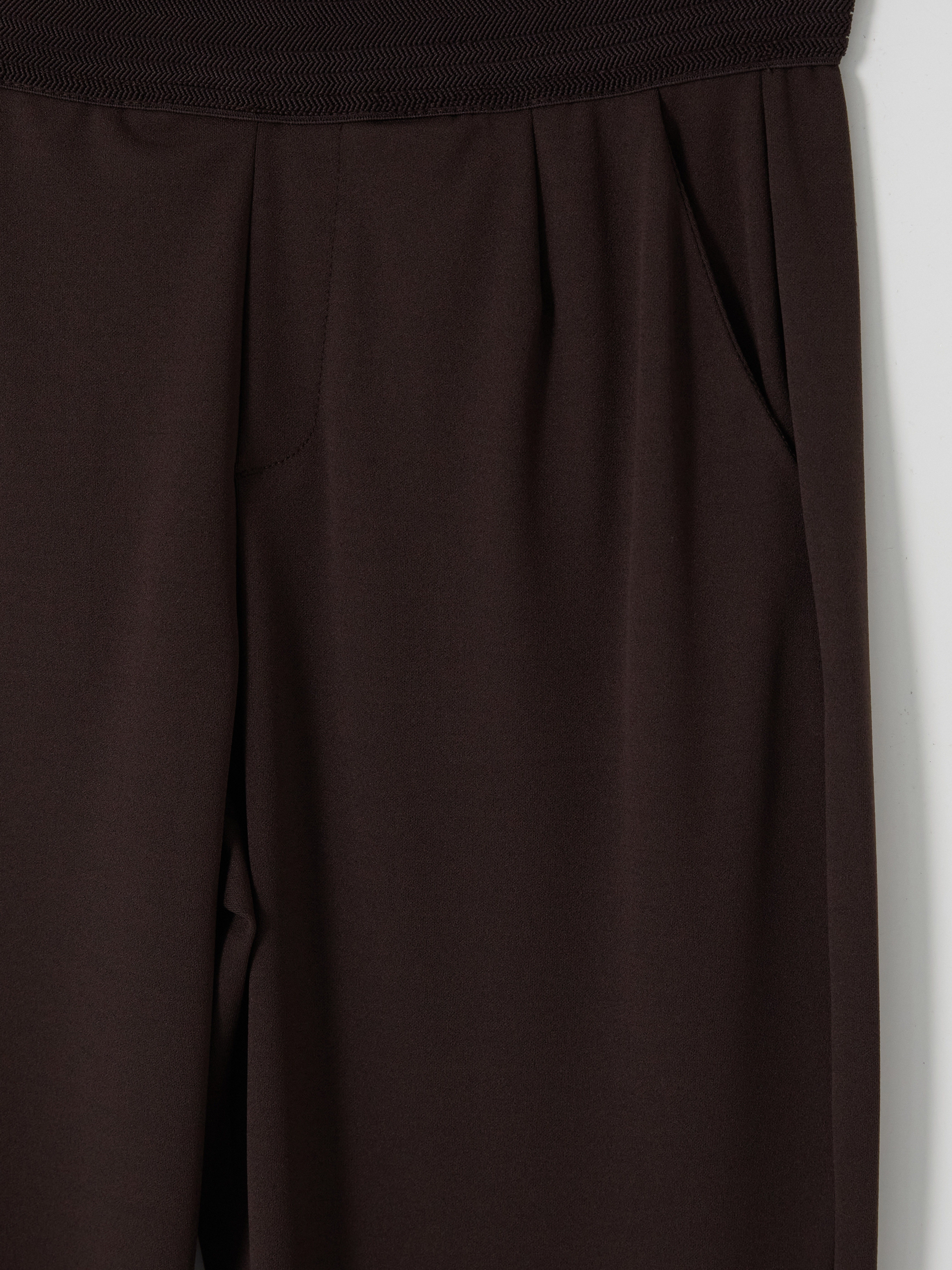 LCW Modest Beli Lastikli Kadın Pileli Pantolon görsel 3