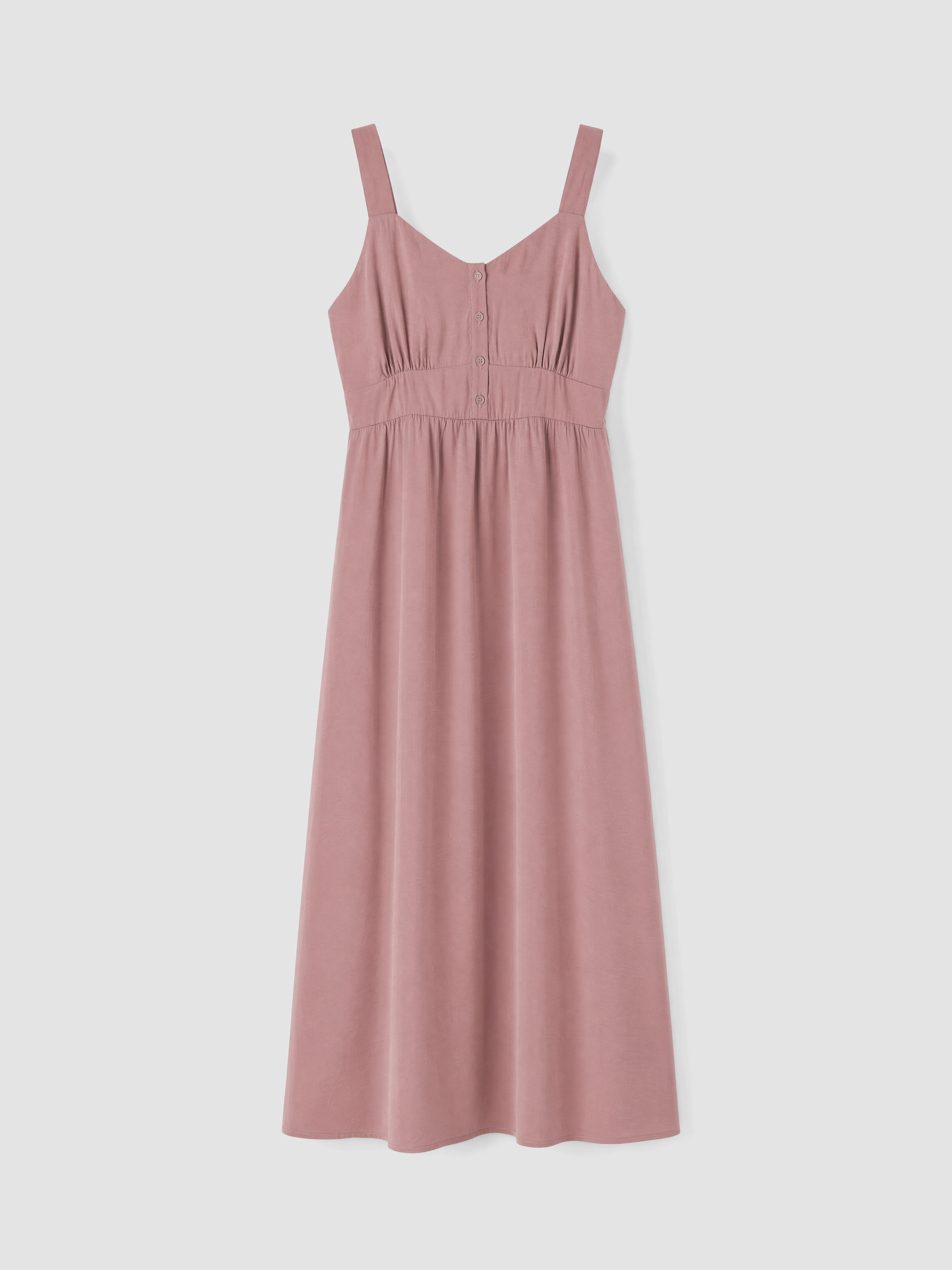 LCW Comfort Kalp Yaka Büzgülü Modal Karışımlı Elbise görsel 5