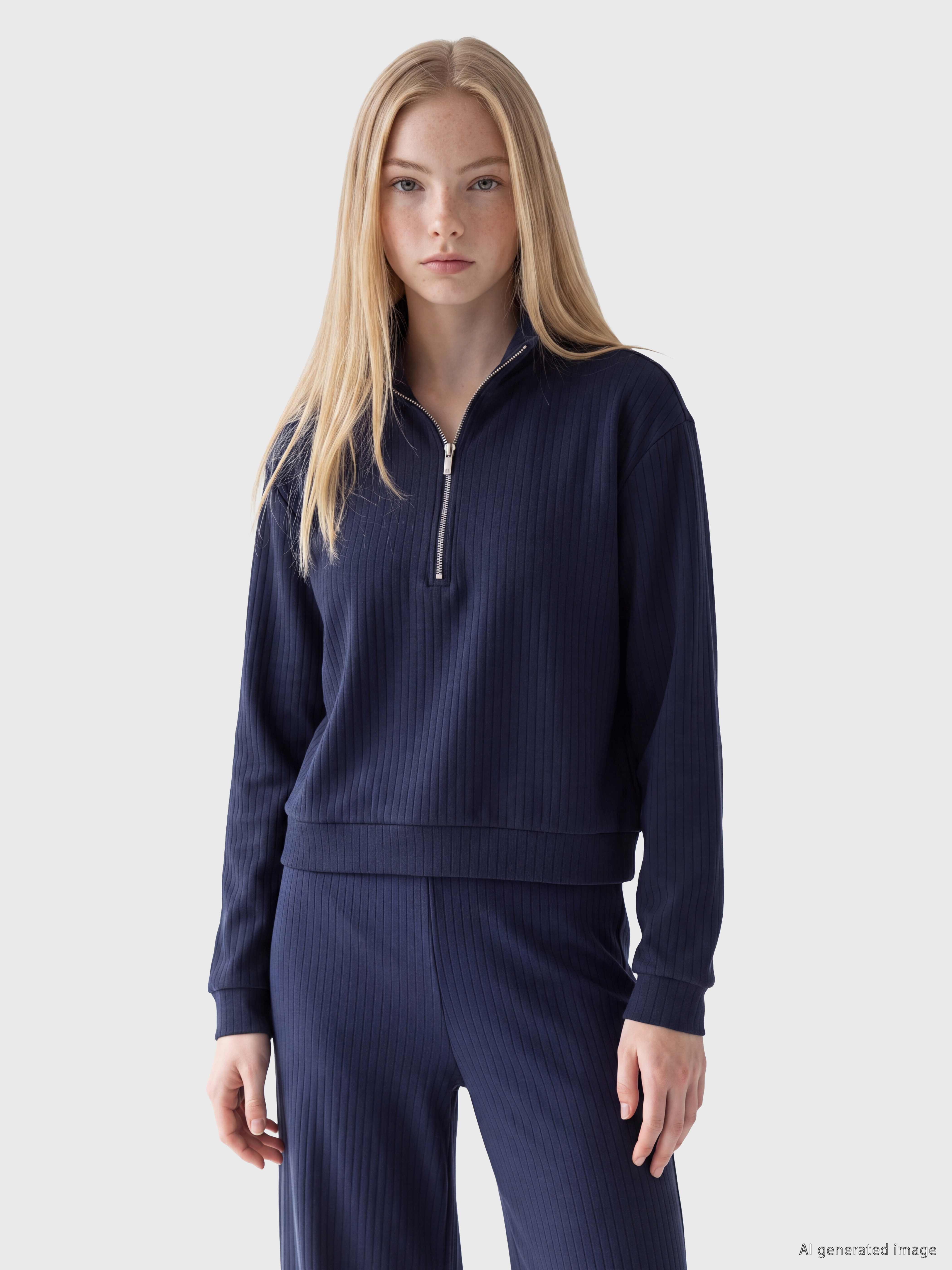 XSIDE Soft Touch Oversize Kadın Sweatshirt görsel 2