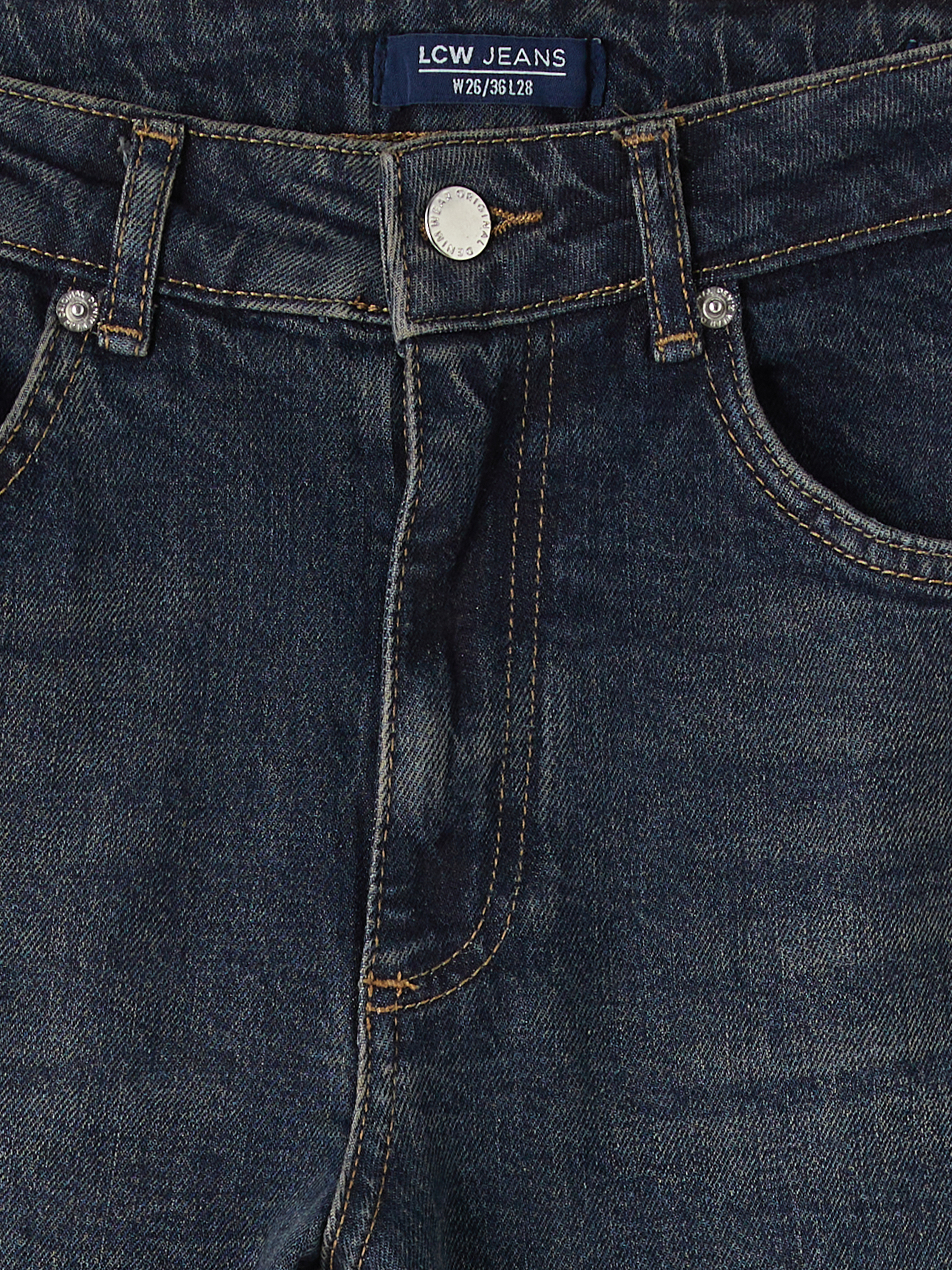 LCW Jeans Yüksek Bel Slim Fit Kadın Jean Pantolon görsel 7