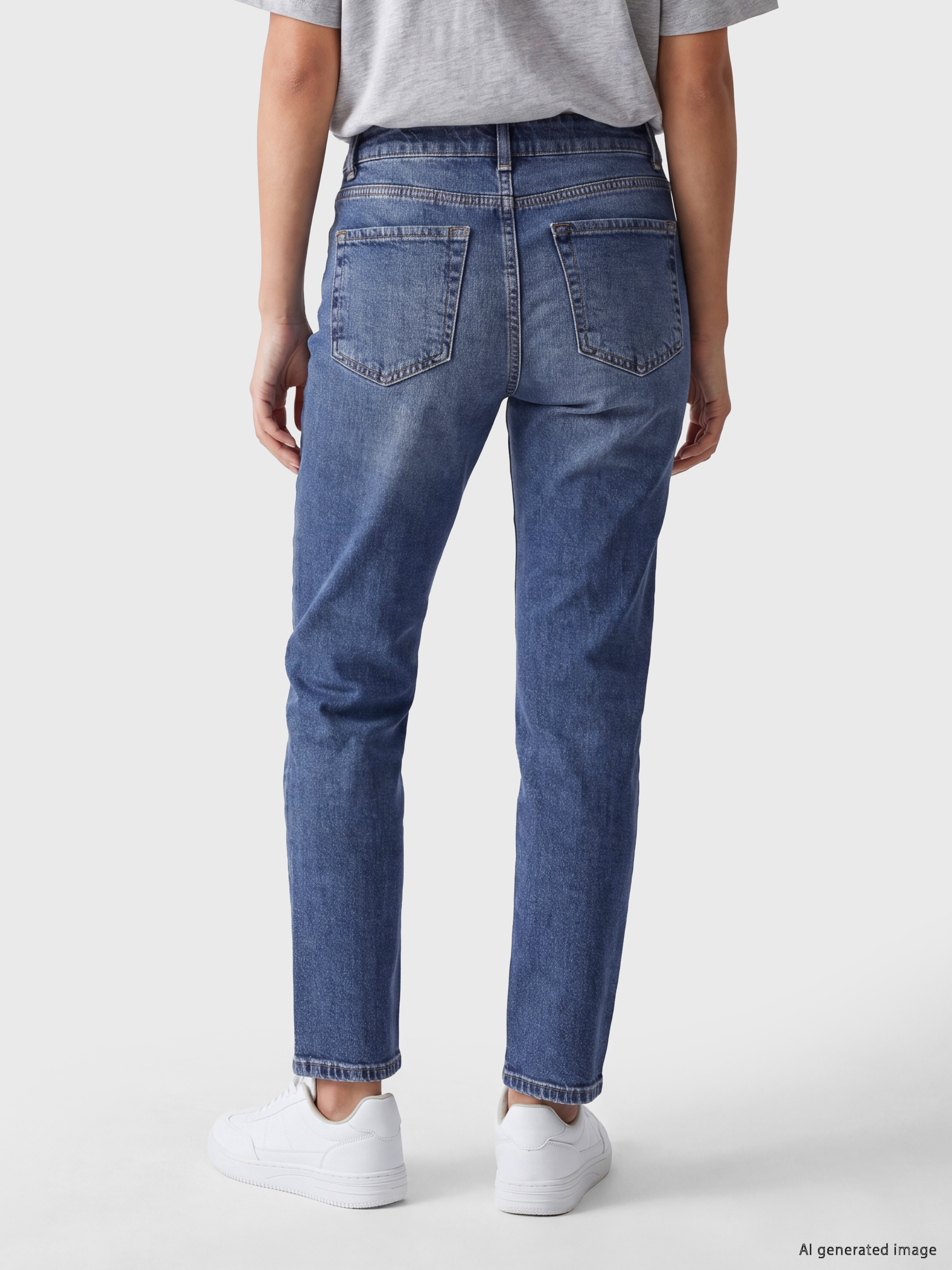 LCW Jeans Yüksek Bel Slim Fit Kadın Jean Pantolon görsel 4