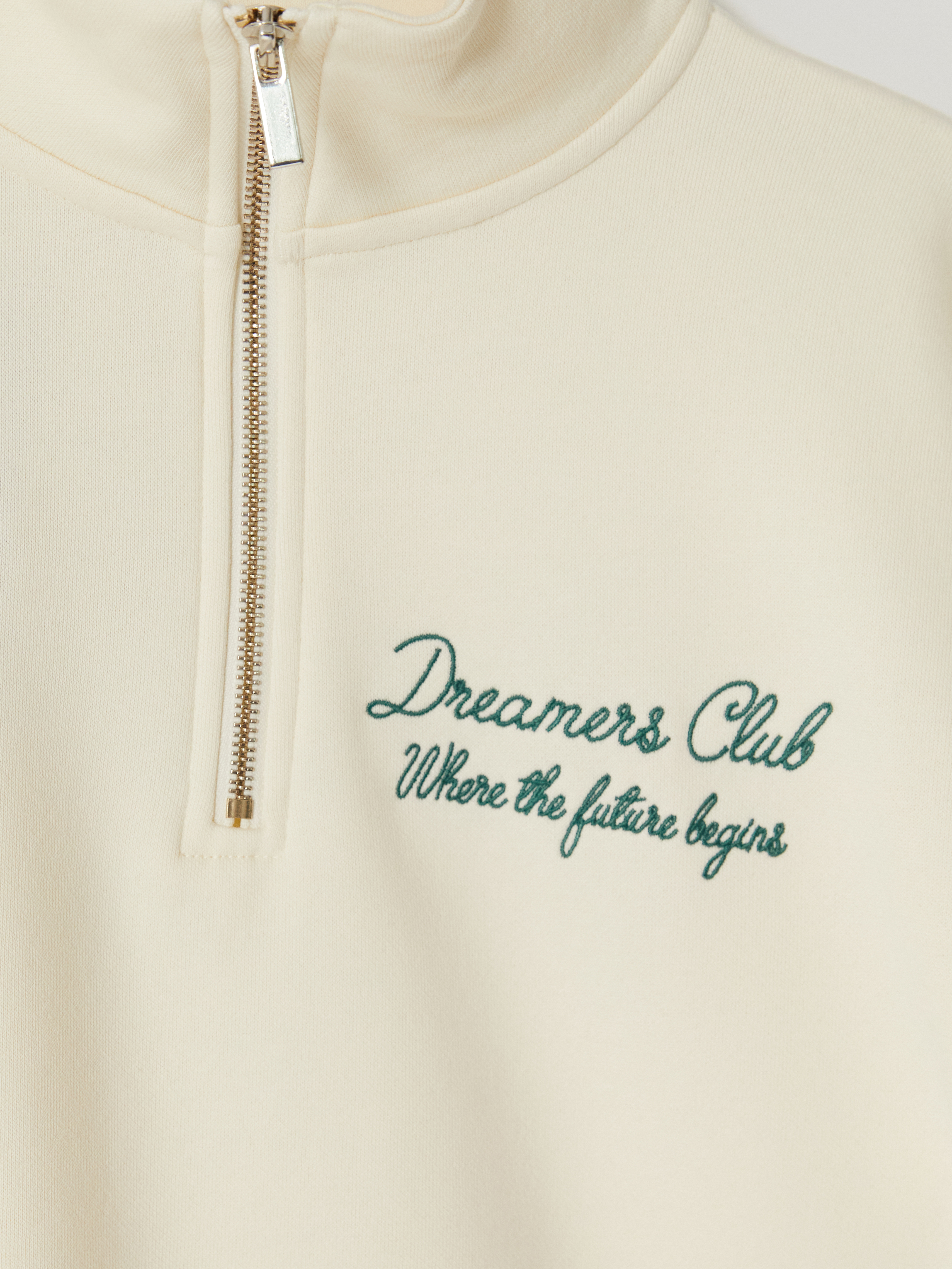 XSIDE Nakışlı Oversize Kadın Kalın Sweatshirt görsel 6