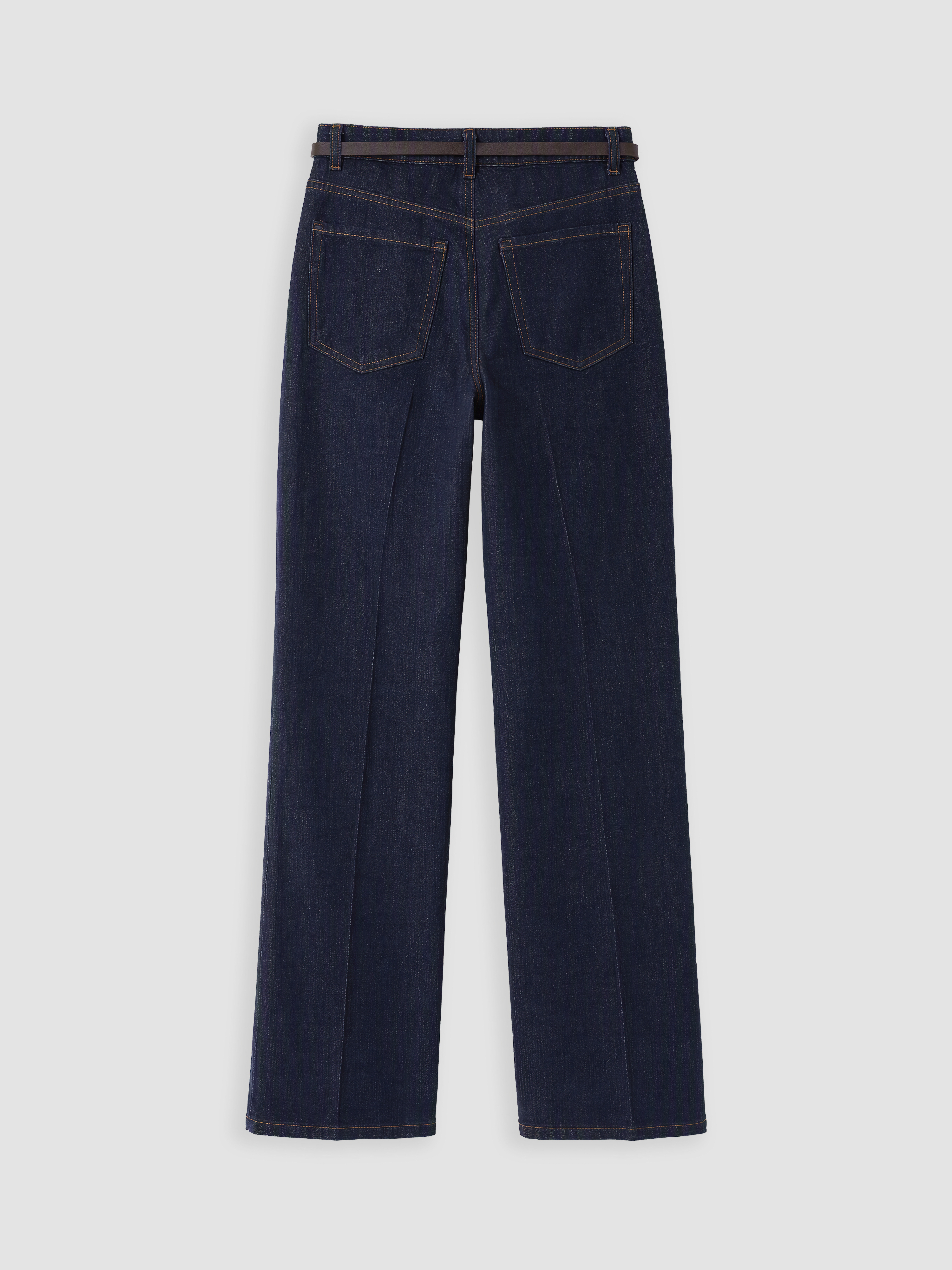 LCW Jeans Kemerli Straight Fit Kadın Jean Pantolon görsel 7