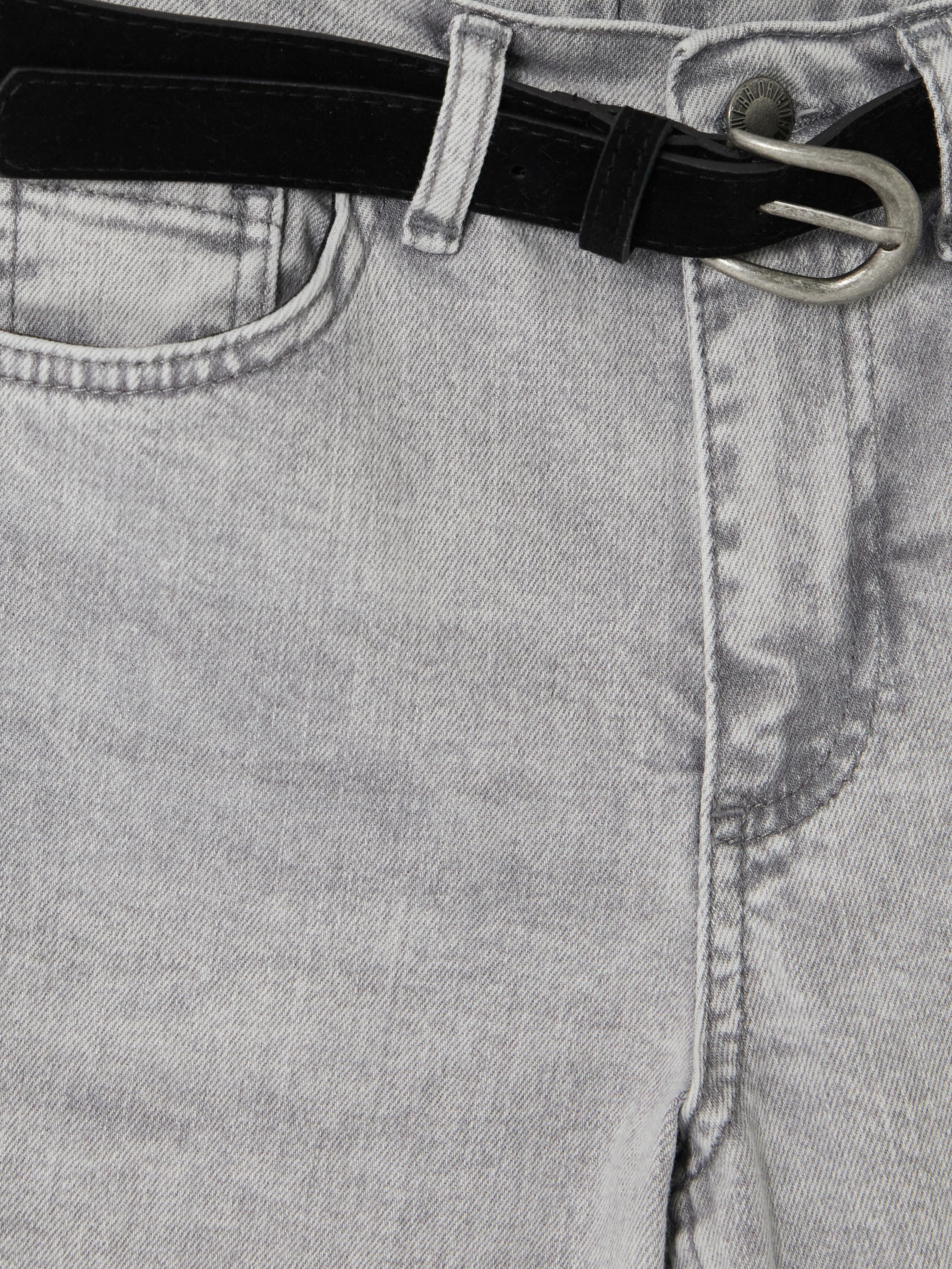 LCW Jeans Beli Kemerli Straight Fit Kadın Jean Pantolon görsel 6