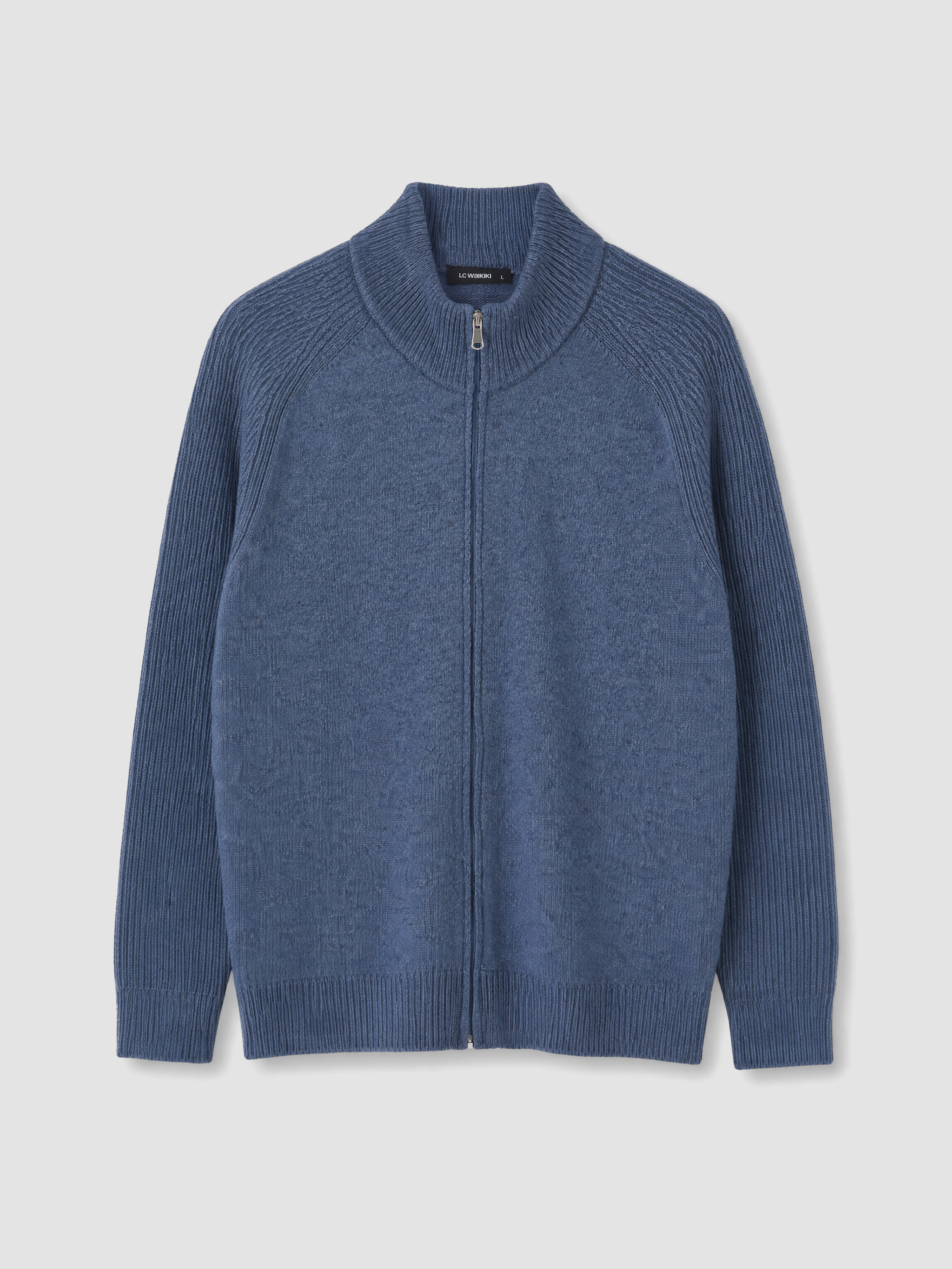 LCW ECO Regular Fit Dik Yaka Erkek Triko Hırka görsel 4