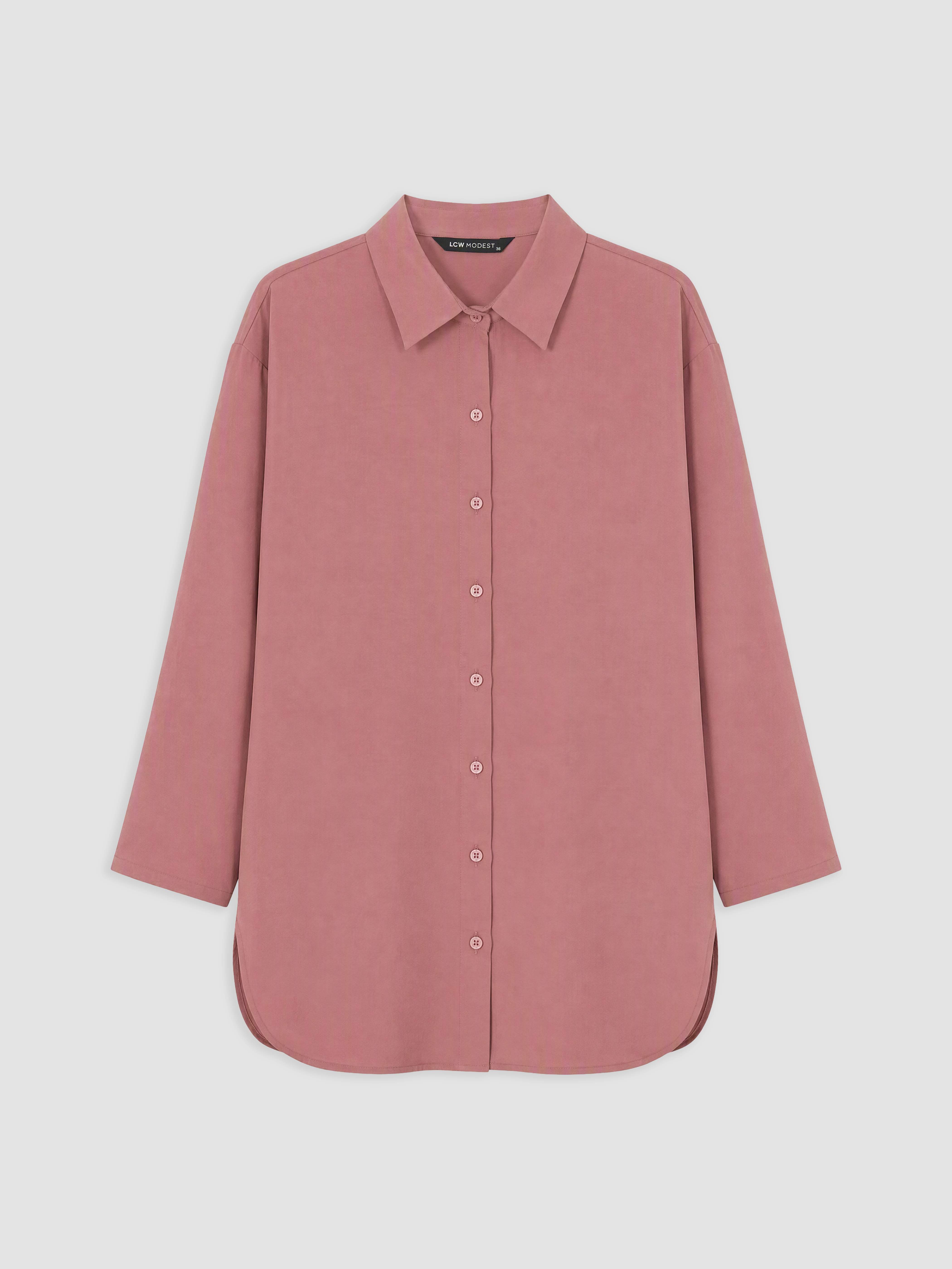 LCW Modest Modal Karışımlı Kadın Gömlek Tunik görsel 6