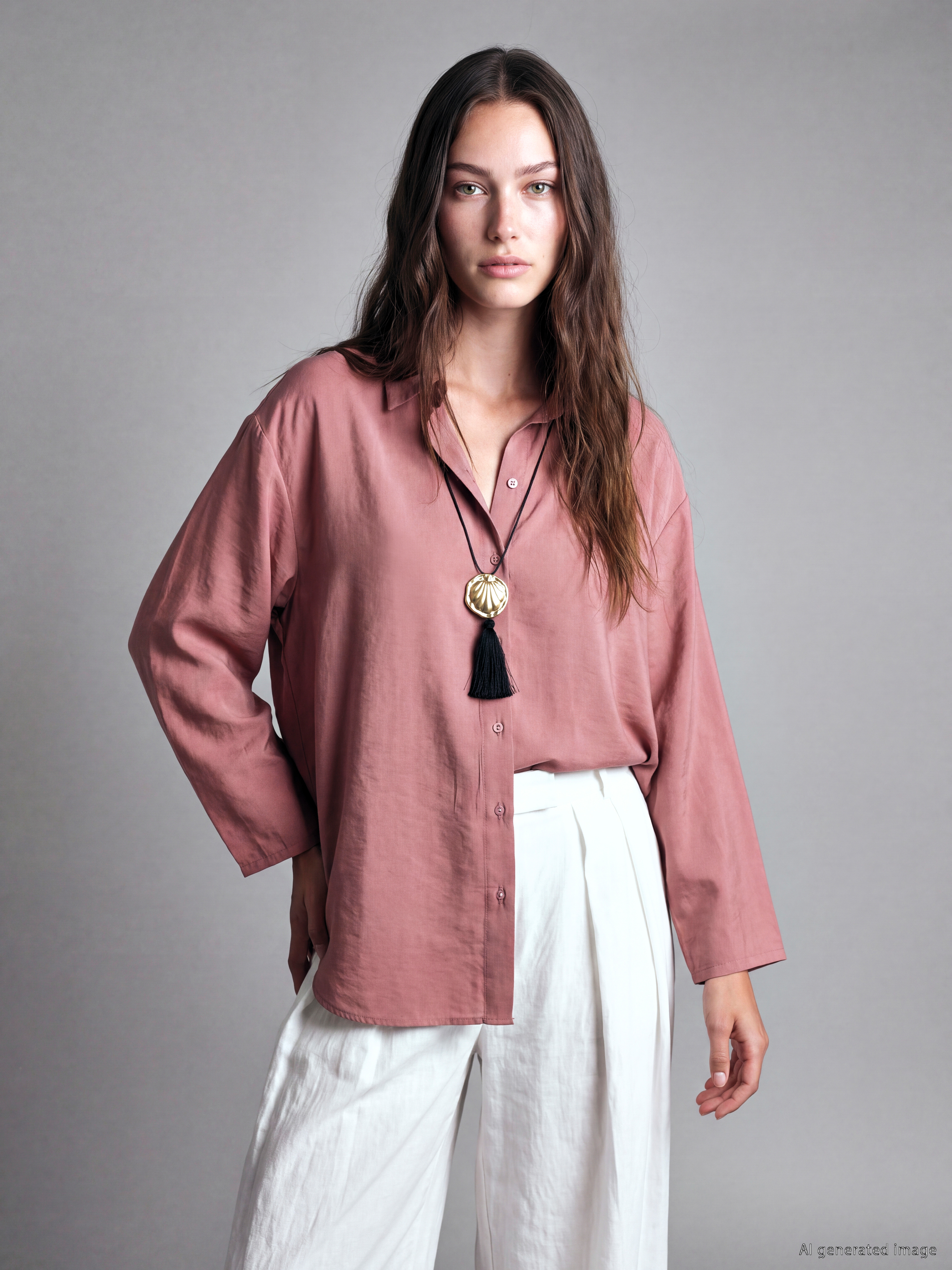 LCW Modest Modal Karışımlı Kadın Gömlek Tunik