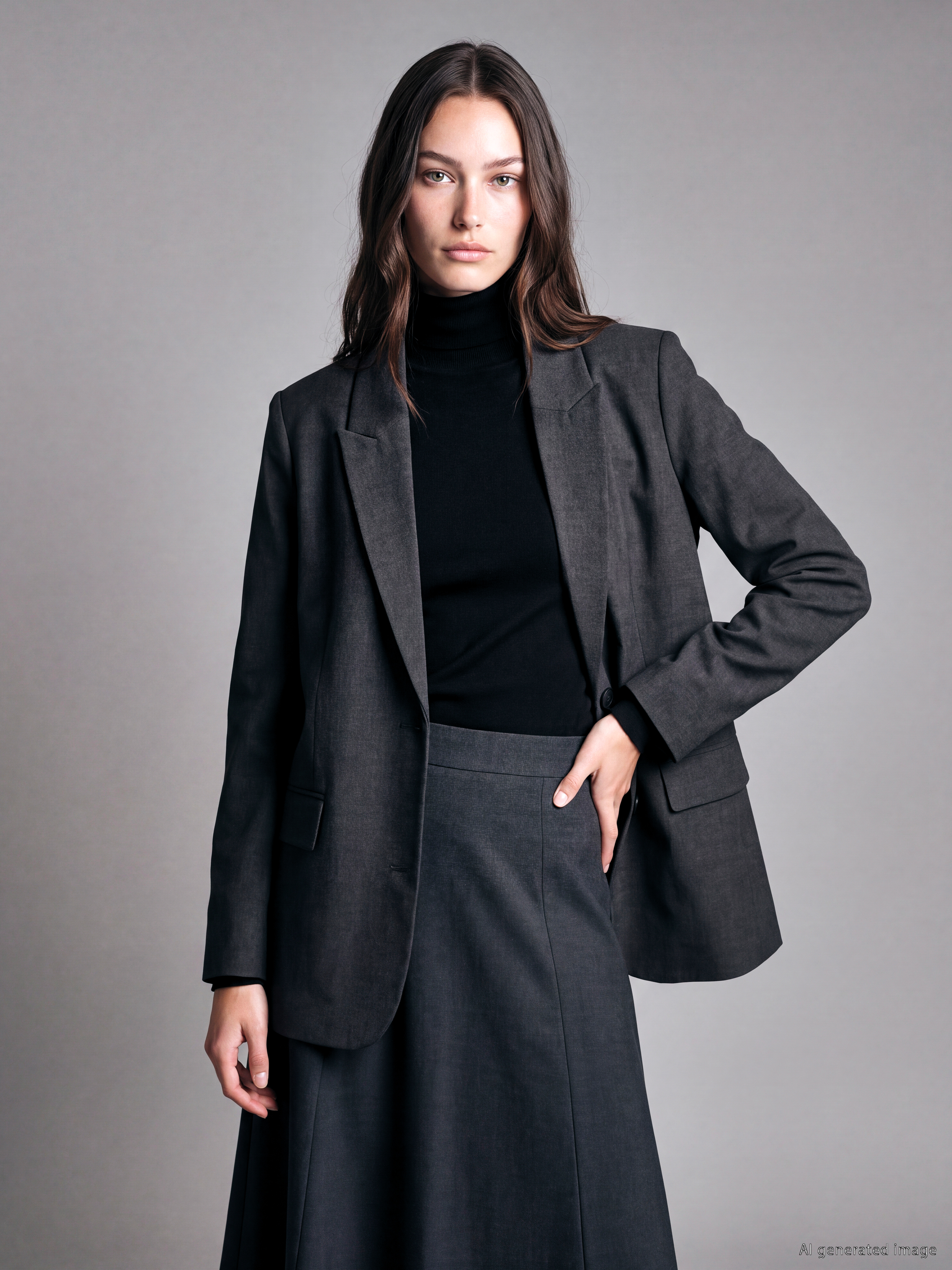 LCW Modest Loose Fit Kadın Blazer Ceket