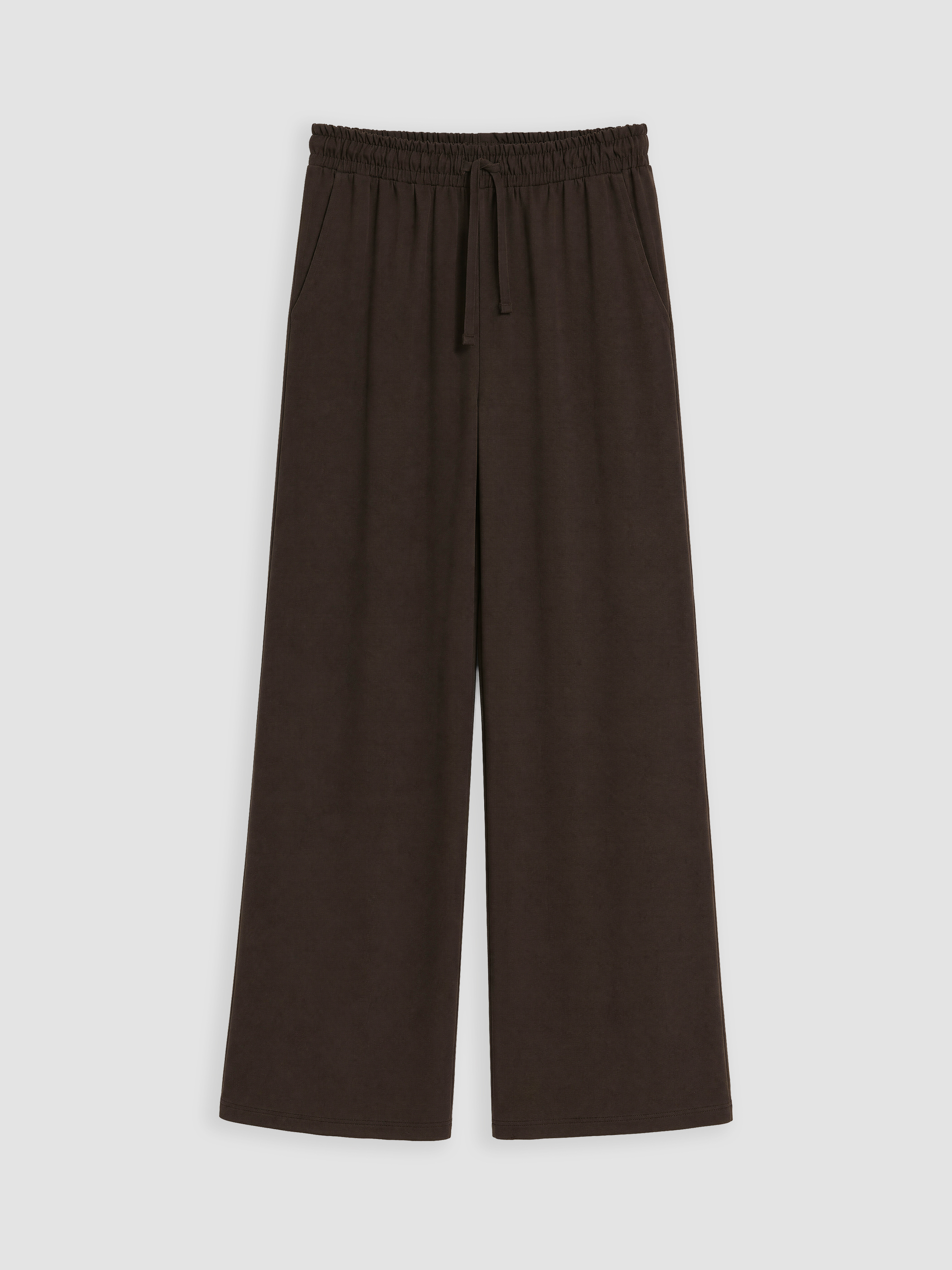 LCW Modest Beli Lastikli Geniş Paça Kadın Pantolon görsel 5
