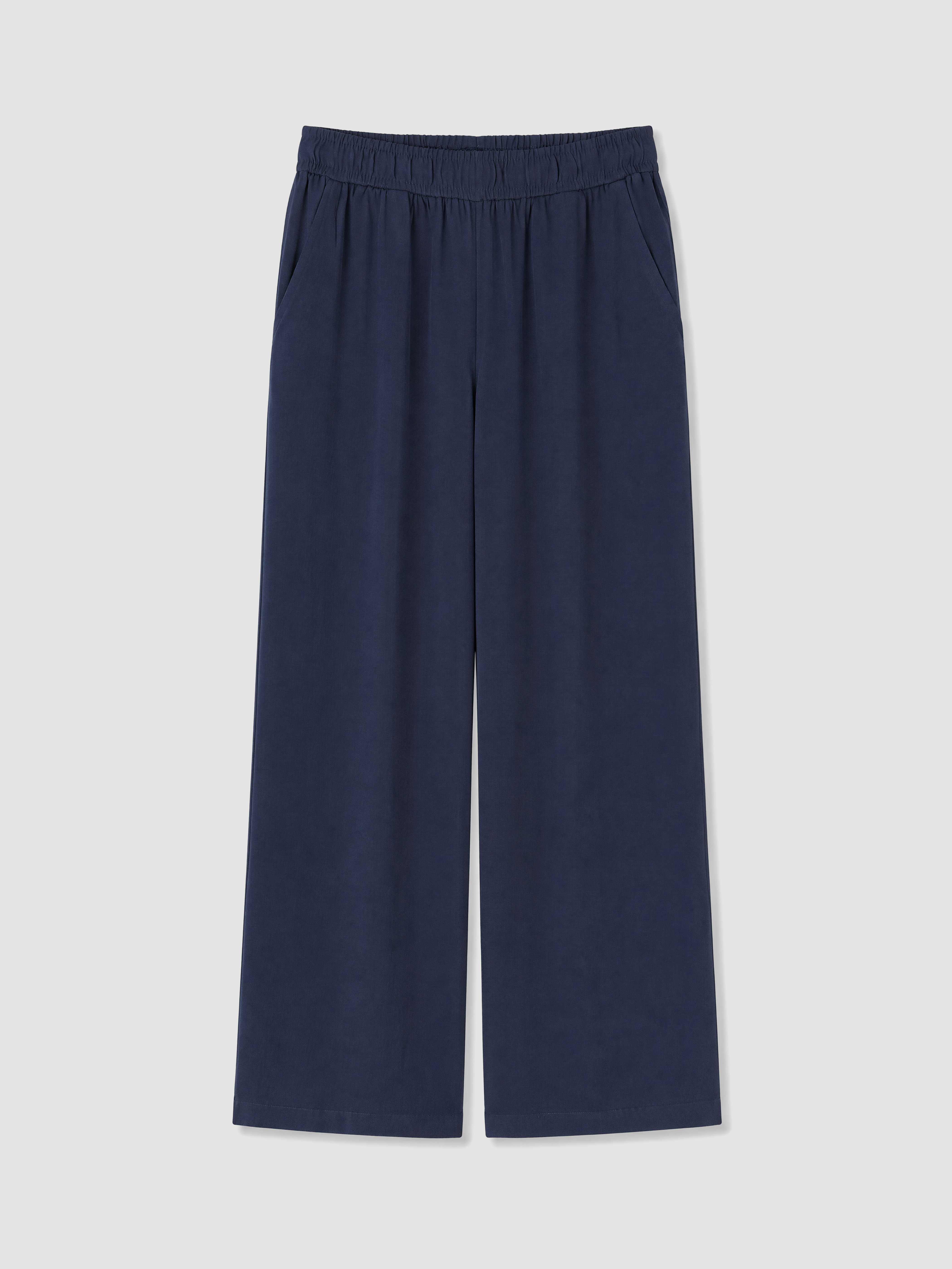 LCW Comfort Beli Lastikli Geniş Paça Kadın Pantolon görsel 5