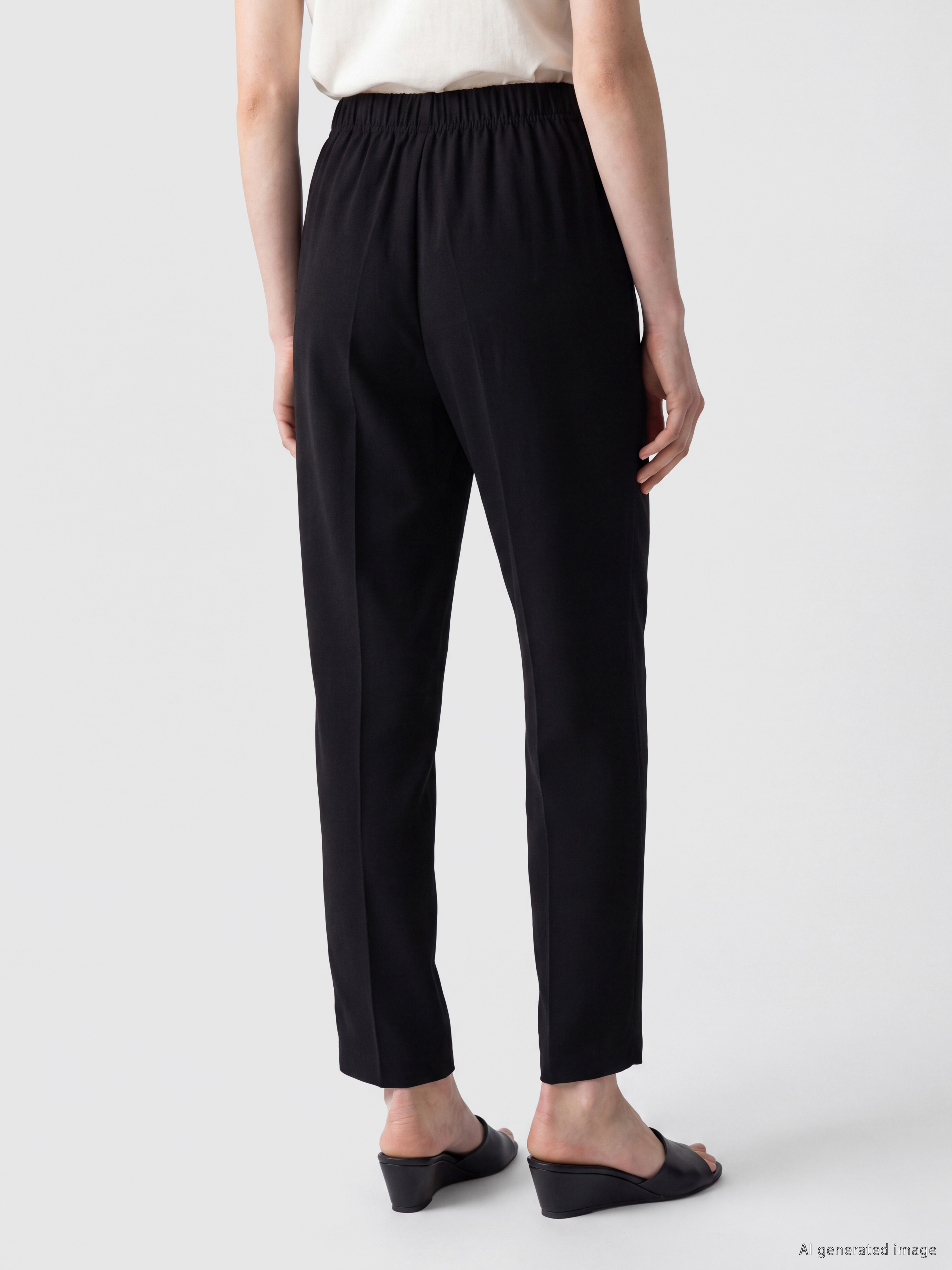 LCW Comfort Beli Lastikli Kadın Pantolon görsel 4
