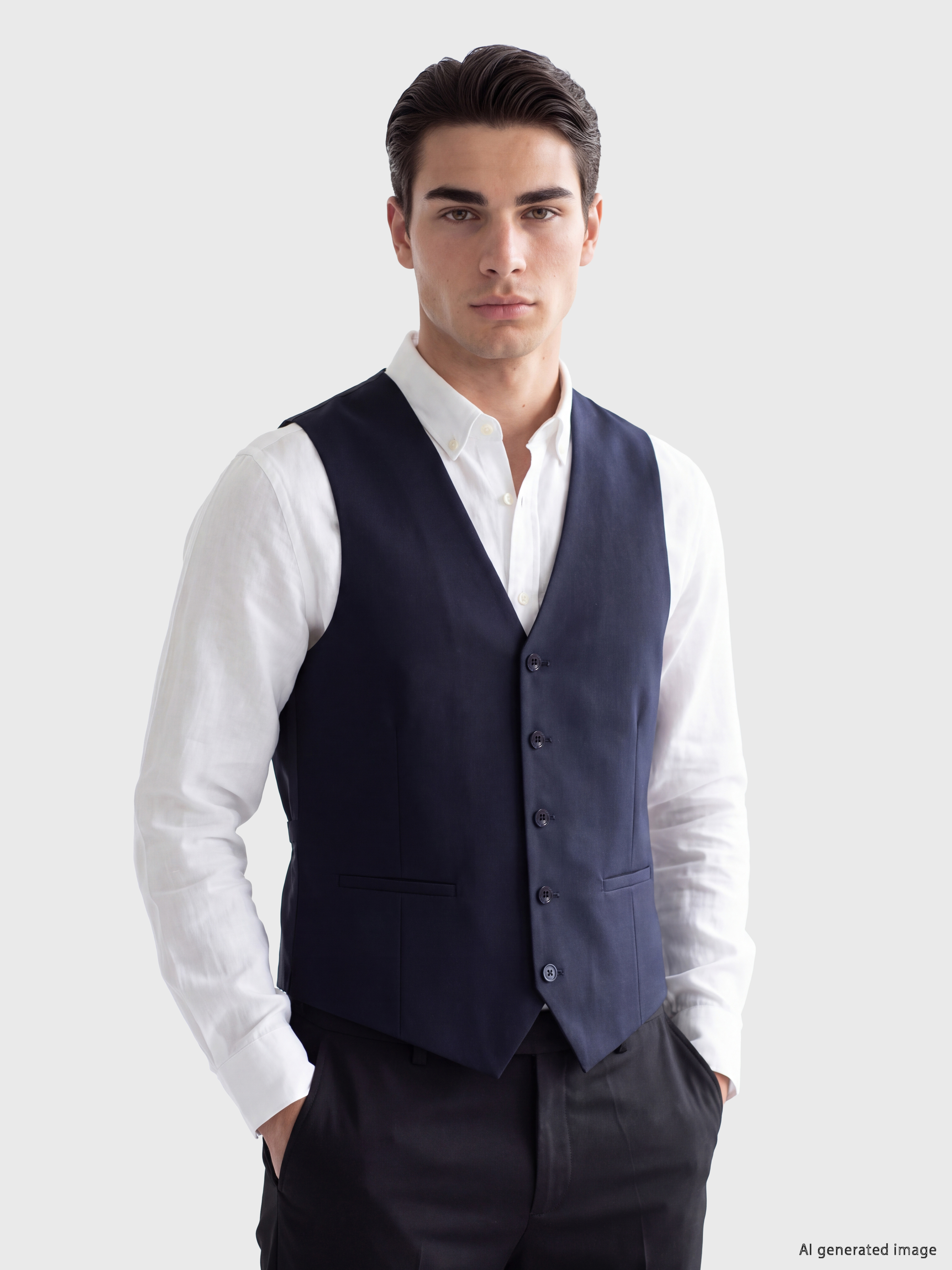 LCW BUSINESS Slim Fit Erkek Klasik Yelek