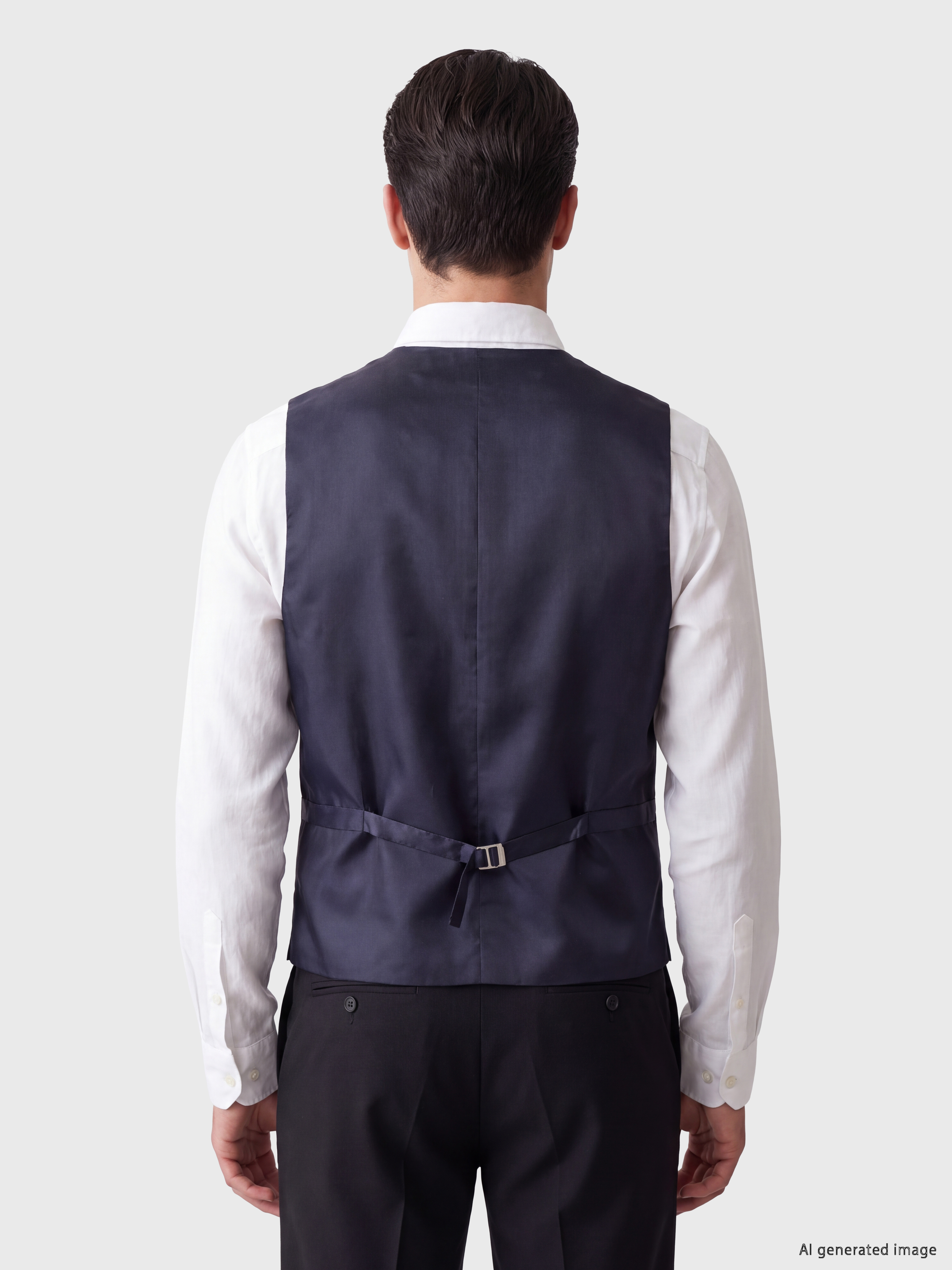 LCW BUSINESS Slim Fit Erkek Klasik Yelek görsel 3
