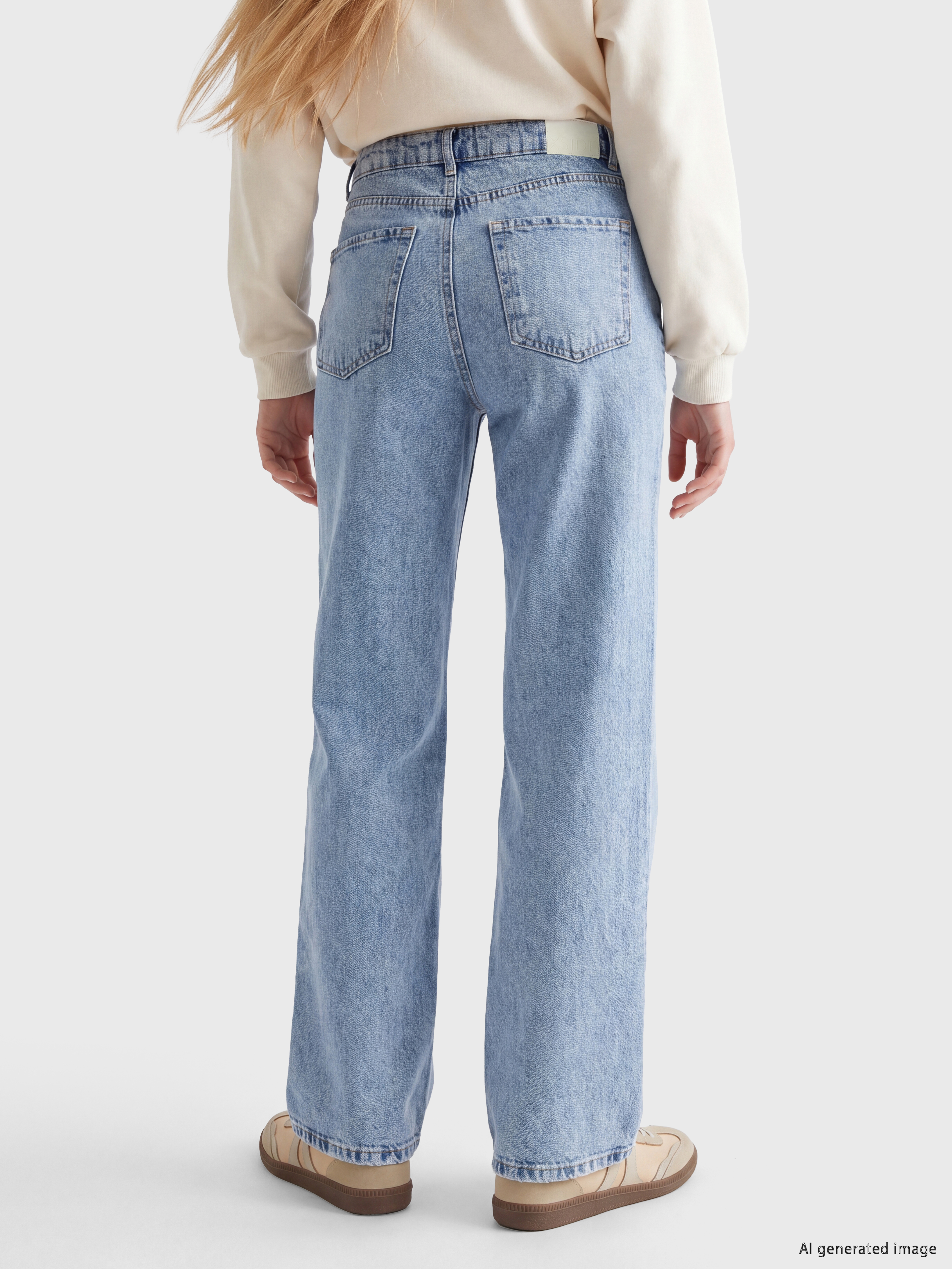 XSIDE Straight Fit Kadın Jean Pantolon görsel 4