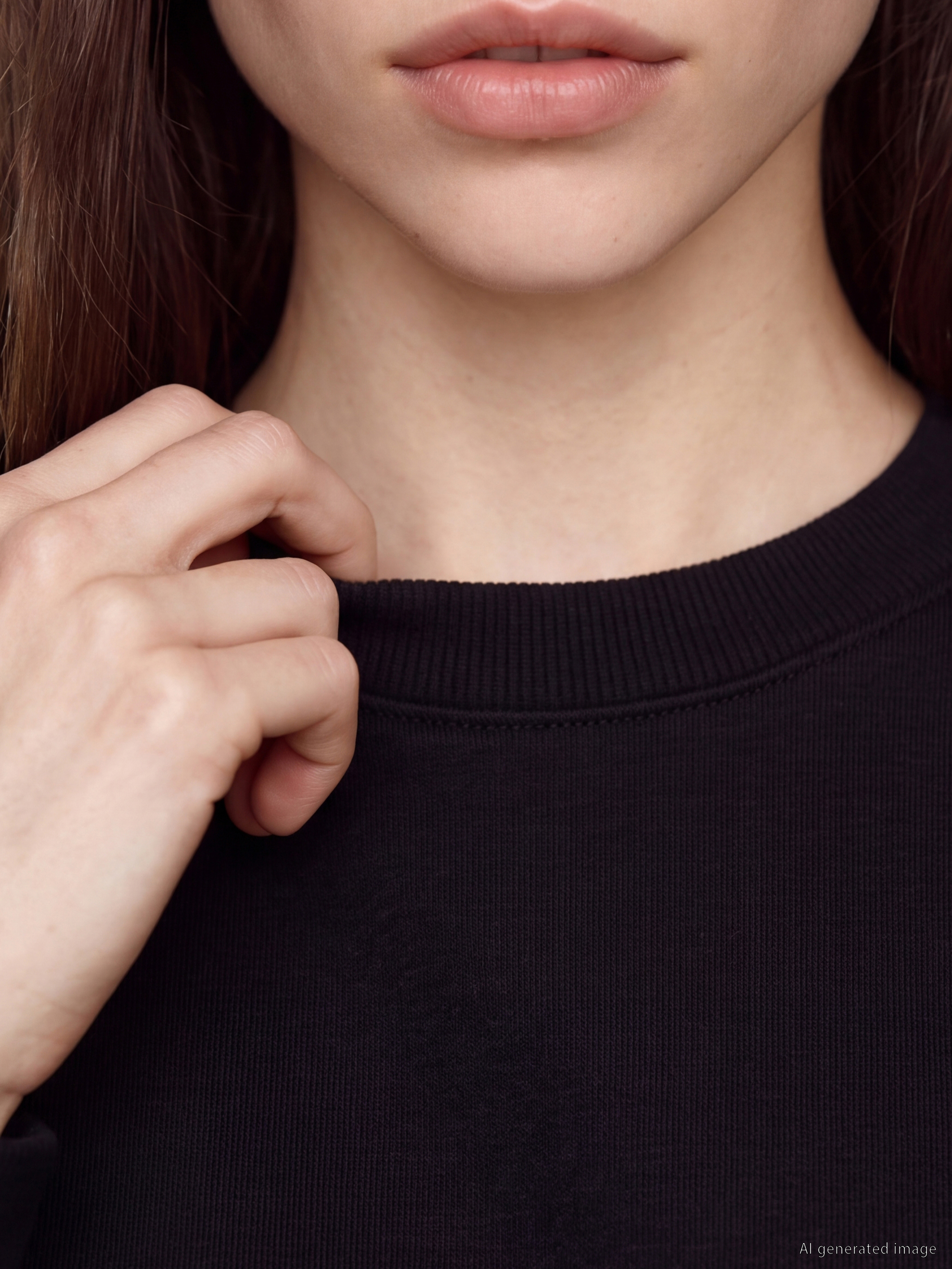 LCW Vision Soft Touch Oversize Kadın Sweatshirt görsel 3