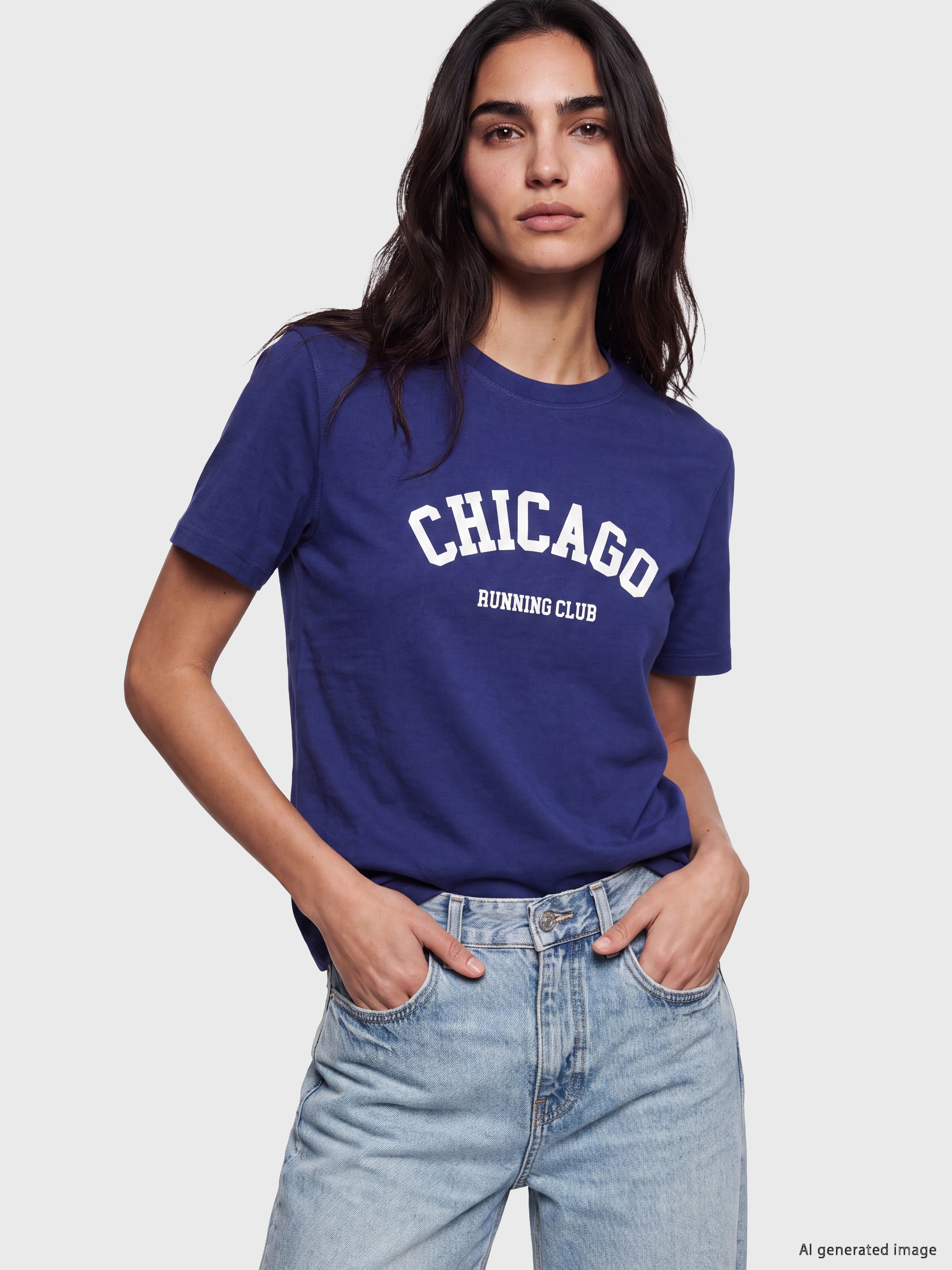 LCW Vision Chicago Baskılı %100 Pamuklu Kadın Tişört