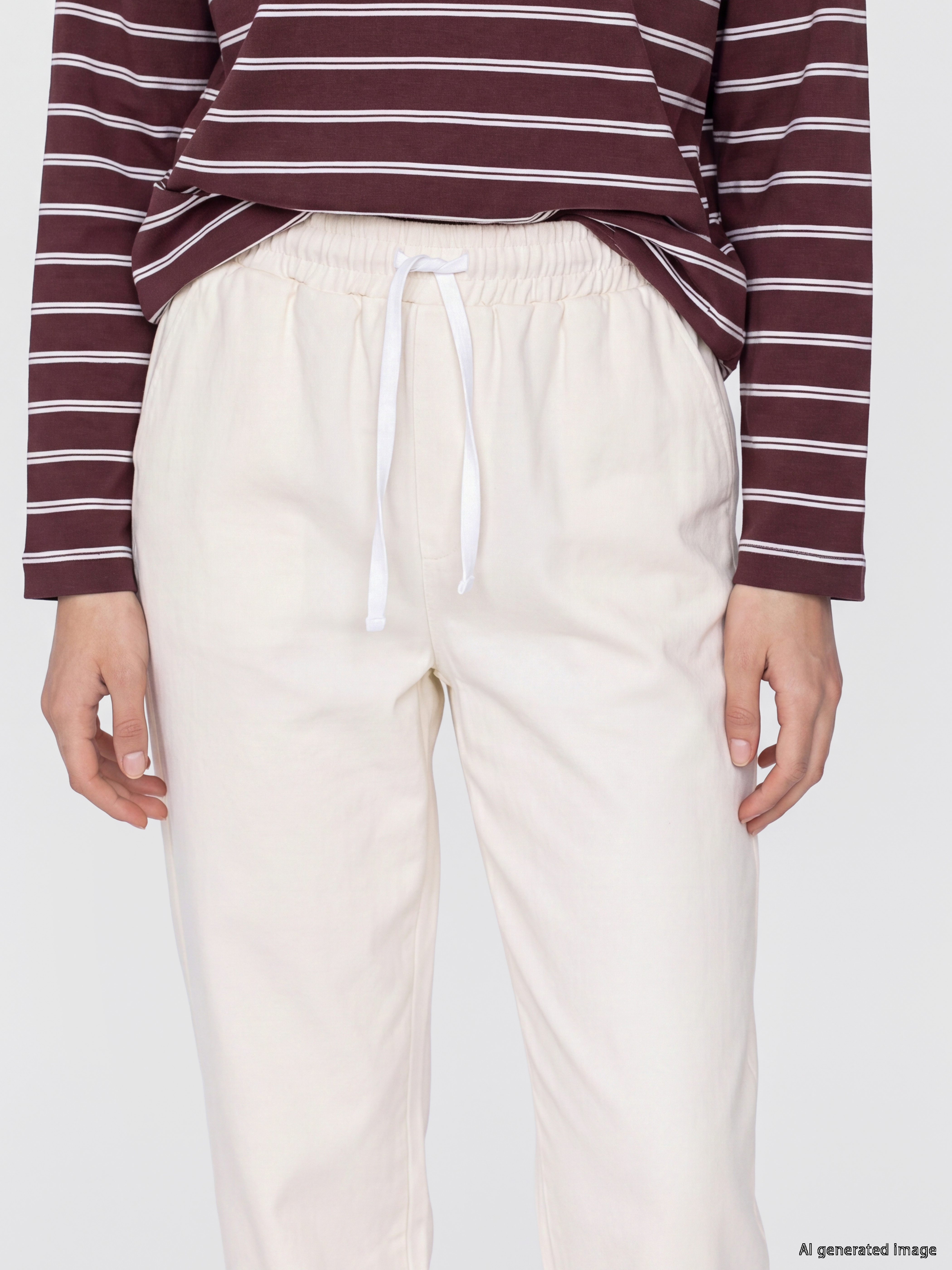 LCW Modest Beli Lastikli Gabardin Kadın Pantolon görsel 3