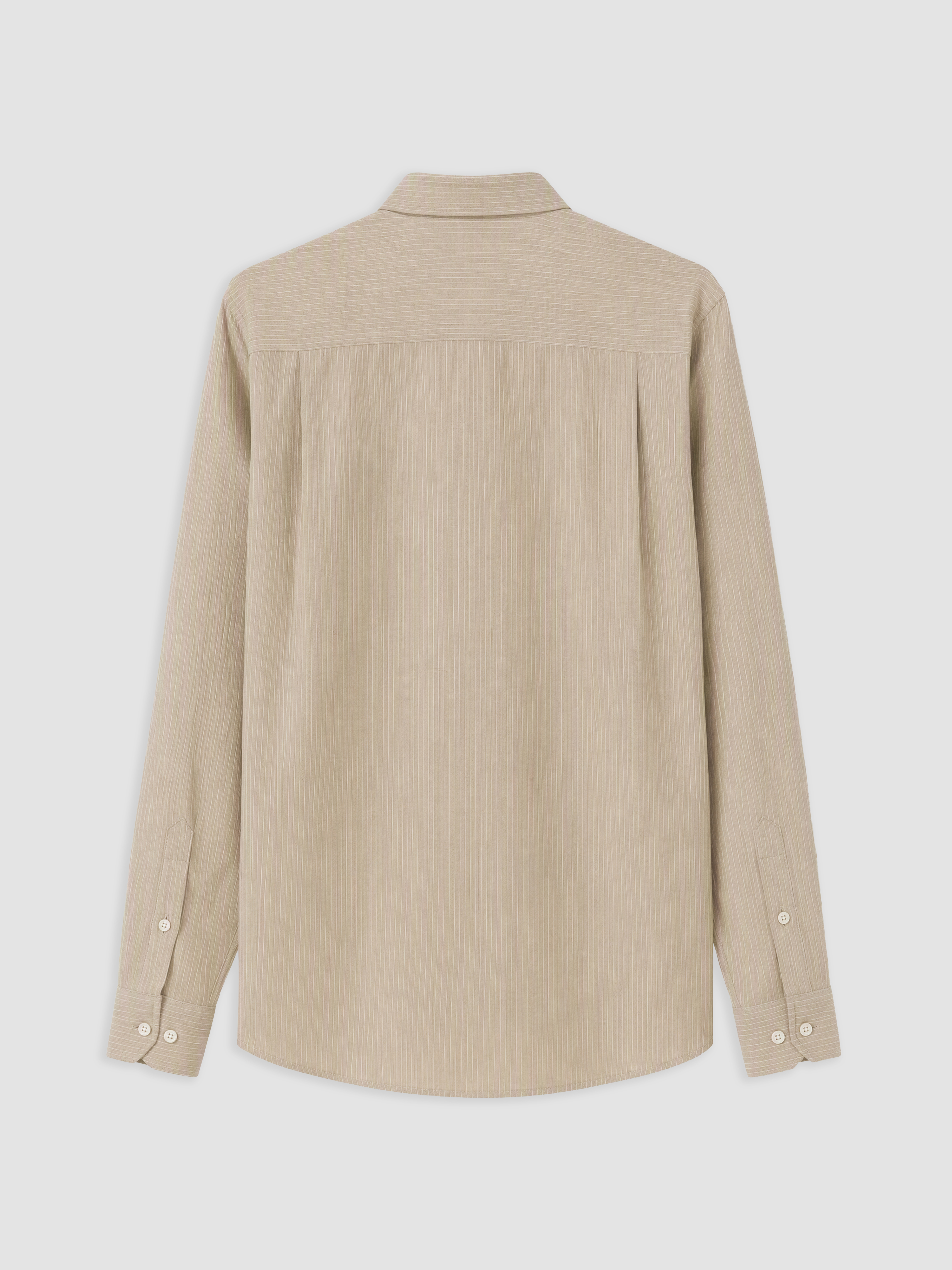 LCWAIKIKI Classic Regular Fit Çizgili Gabardin Erkek Gömlek görsel 5