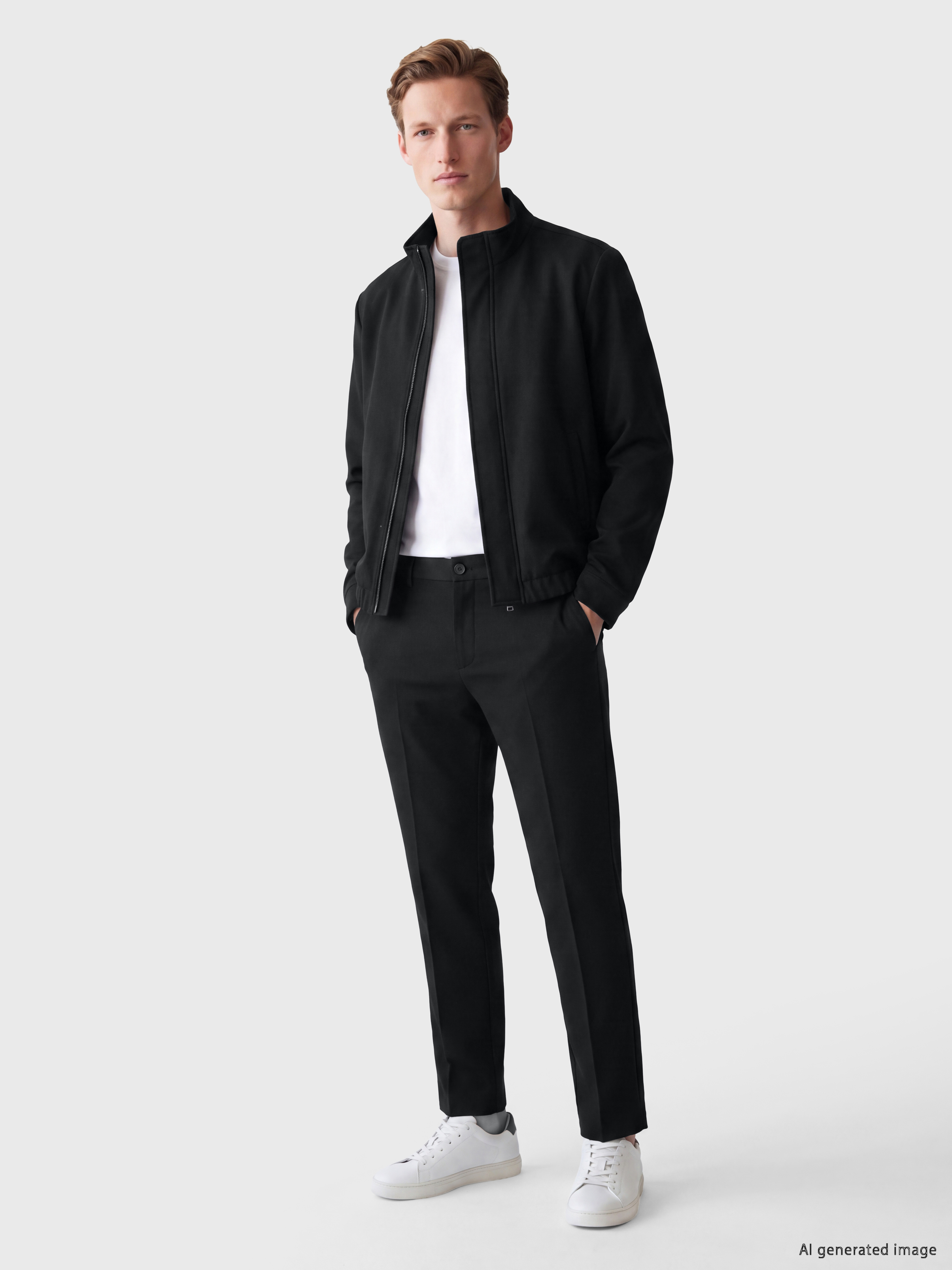SOUTHBLUE Regular Fit Dik Yaka Erkek Bomber Ceket görsel 2