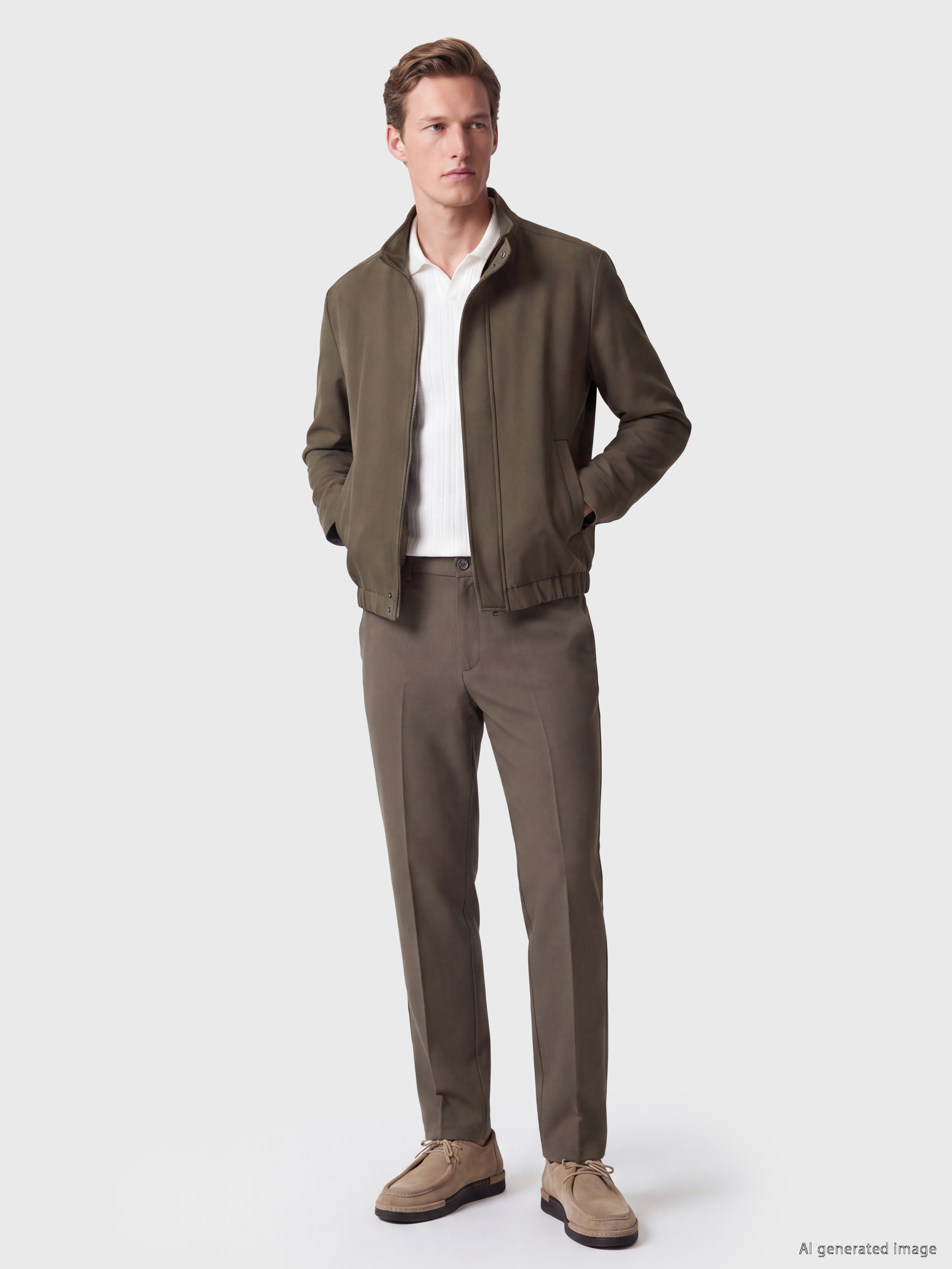 SOUTHBLUE Regular Fit Dik Yaka Erkek Bomber Ceket görsel 2
