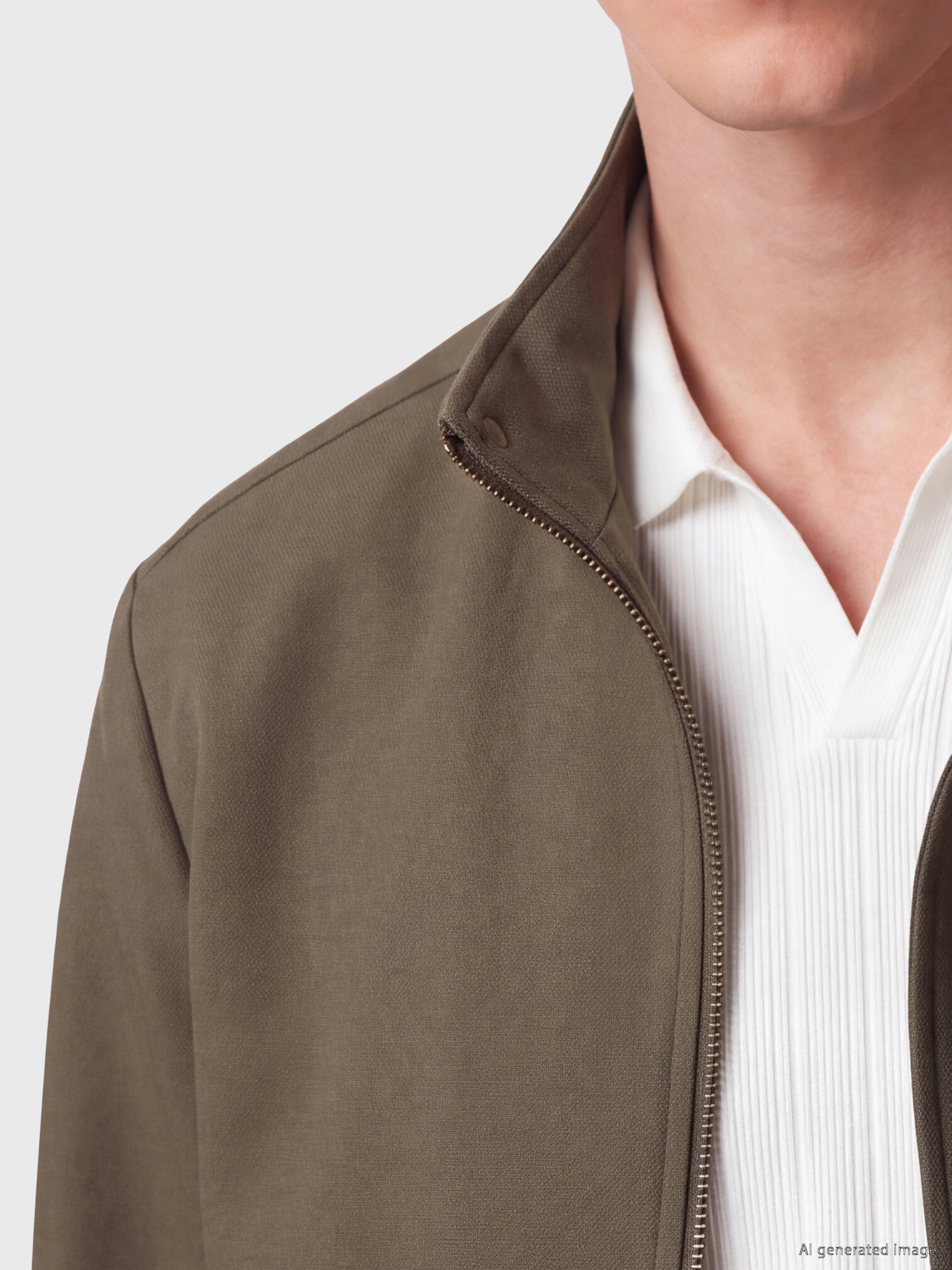 SOUTHBLUE Regular Fit Dik Yaka Erkek Bomber Ceket görsel 4