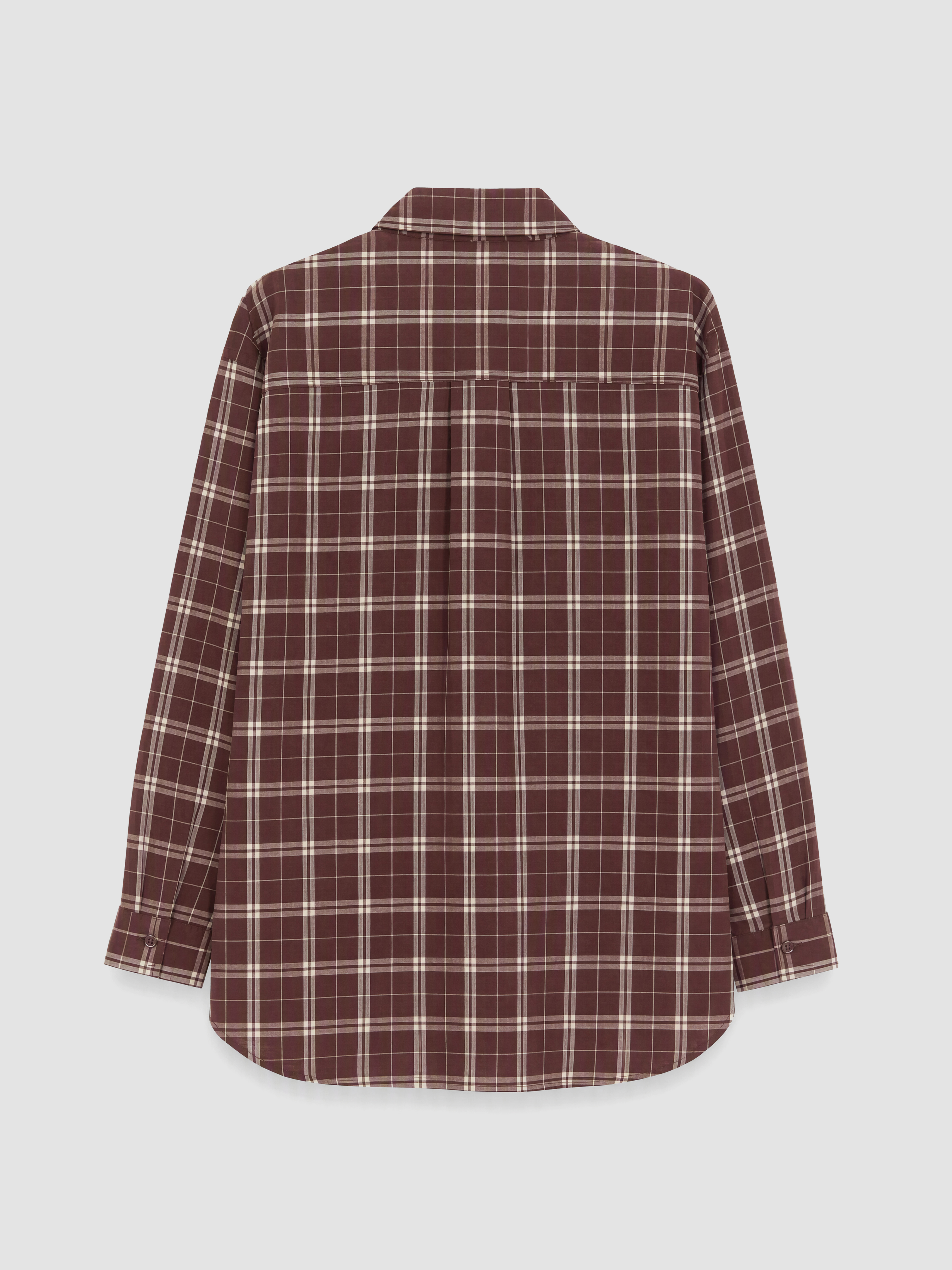 LCW Modest Ekose Oversize Kadın Oduncu Gömlek Tunik görsel 7