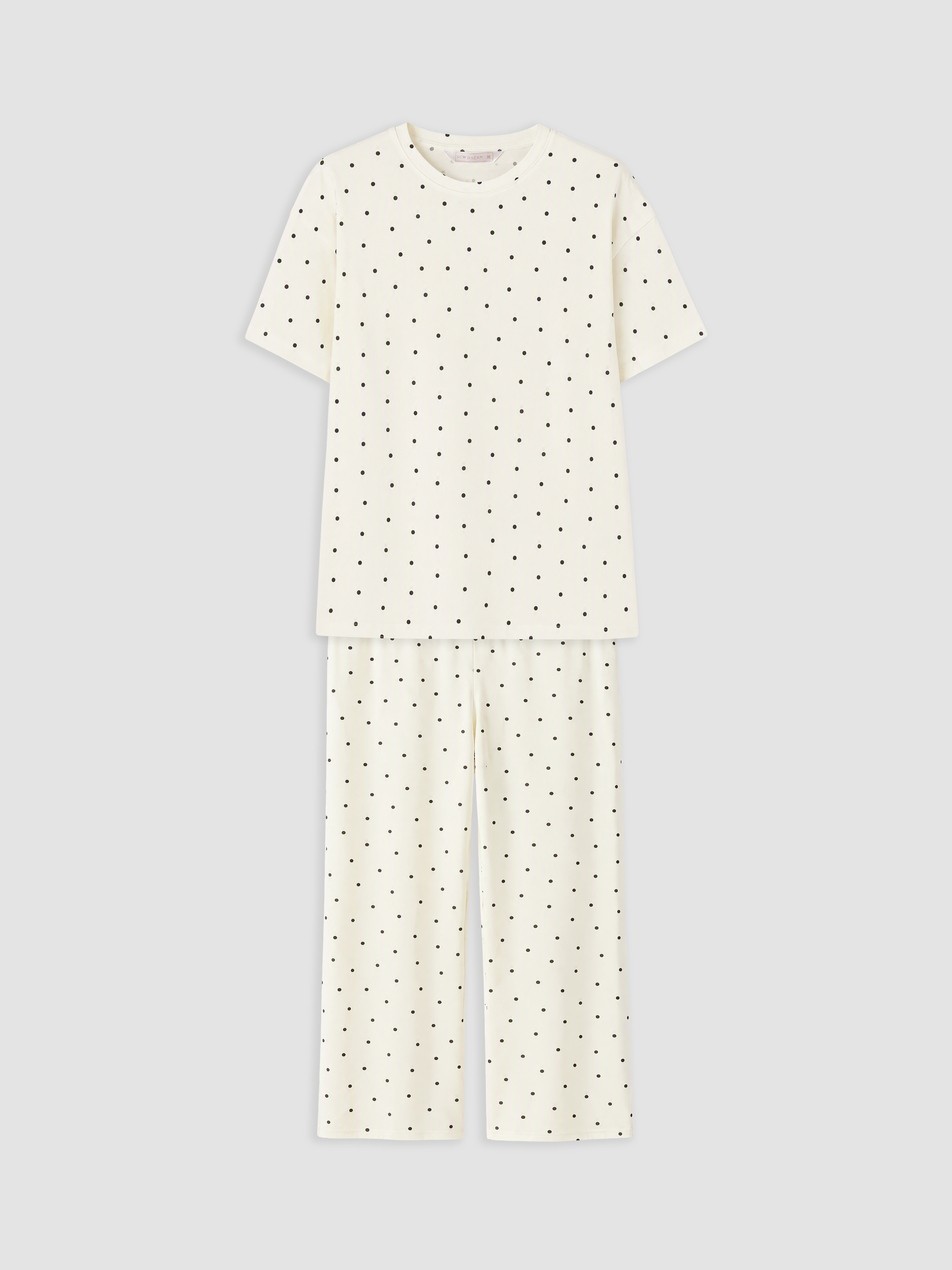LCW DREAM Bisiklet Yaka Pauntiyeli Kadın Pijama Takımı görsel 5
