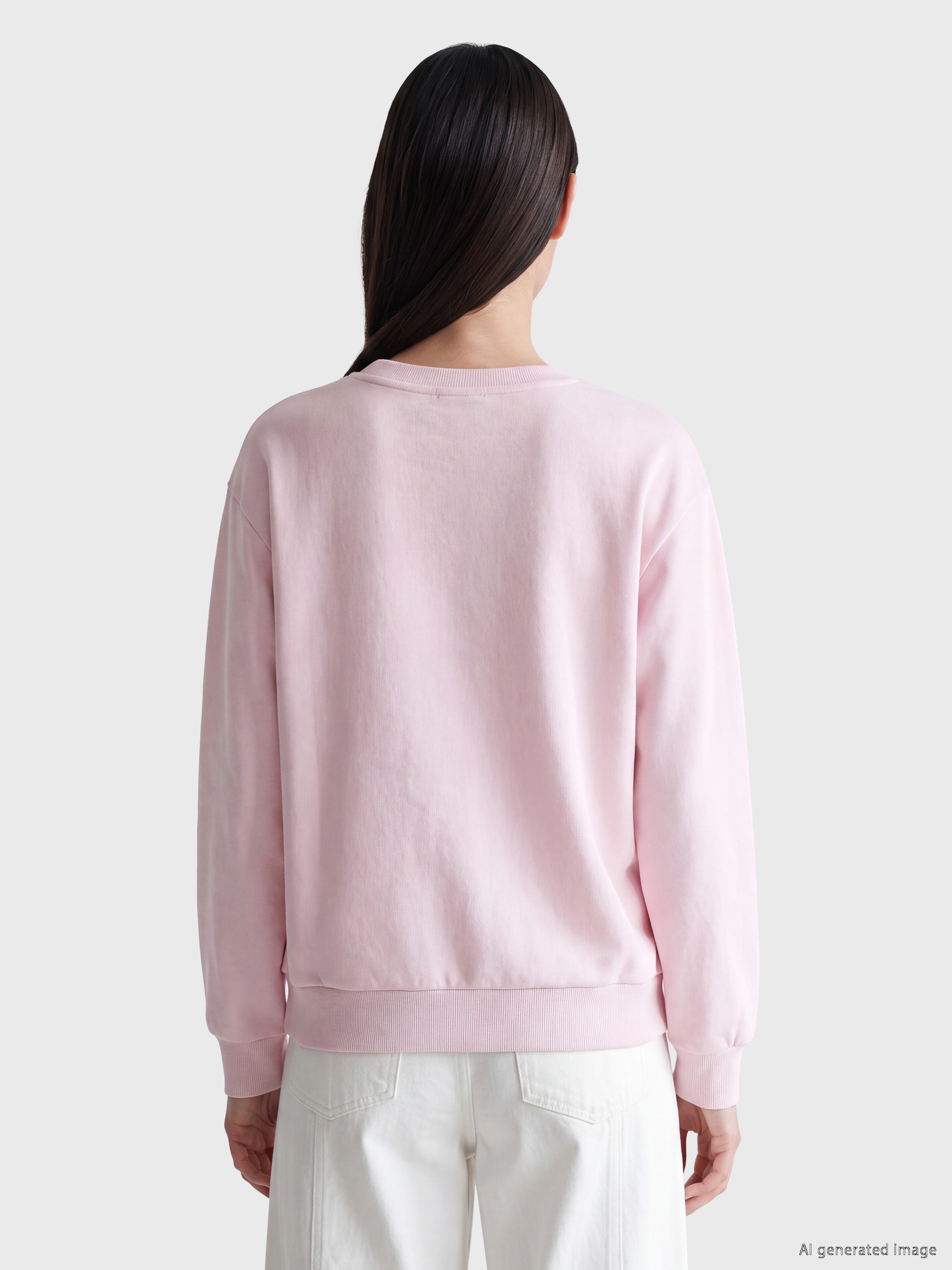 XSIDE Hello Kitty Baskılı Oversize Kadın Kalın Sweatshirt görsel 4