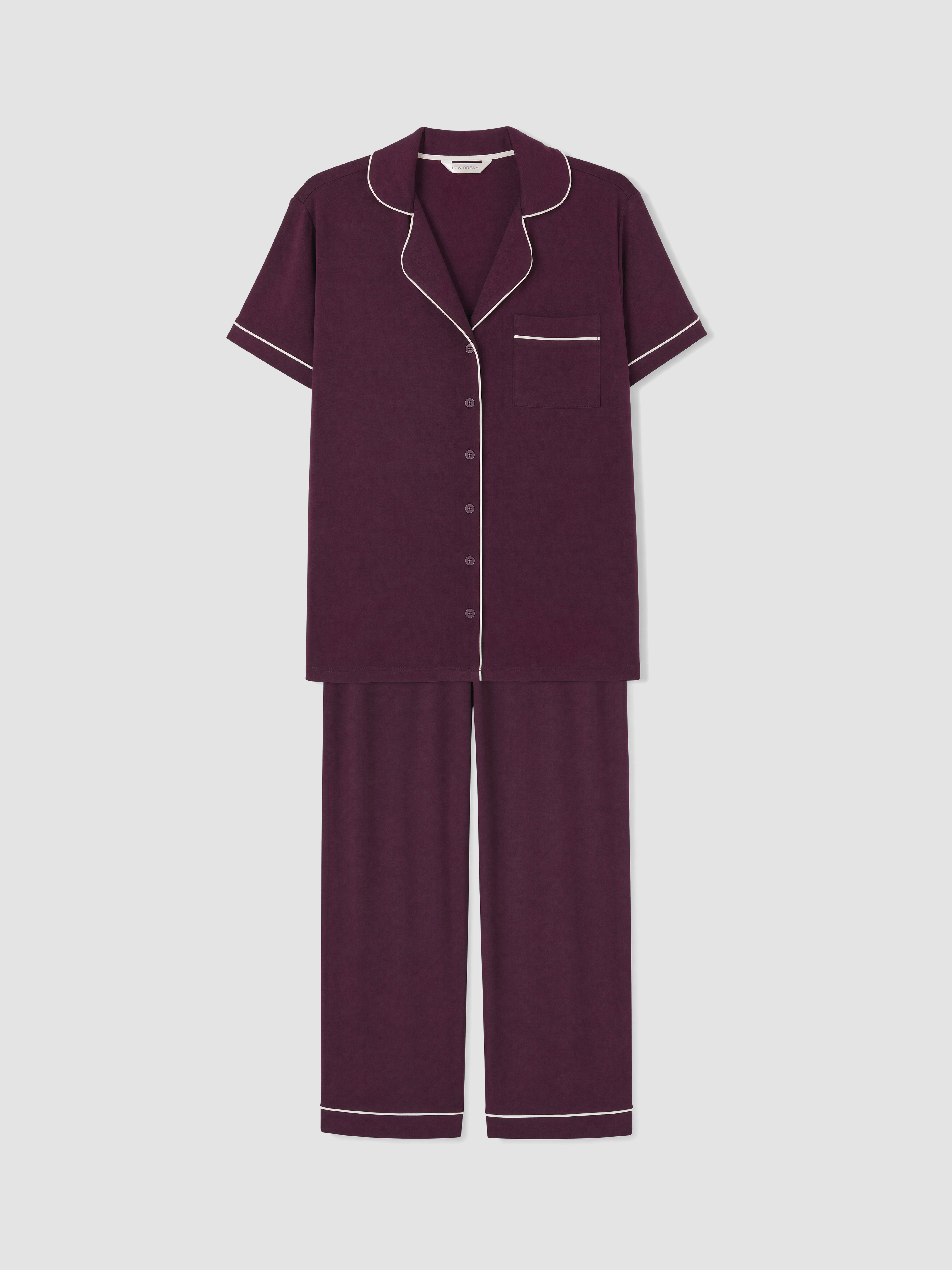 LCW DREAM Gömlek Yaka Kadın Pijama Takımı görsel 5
