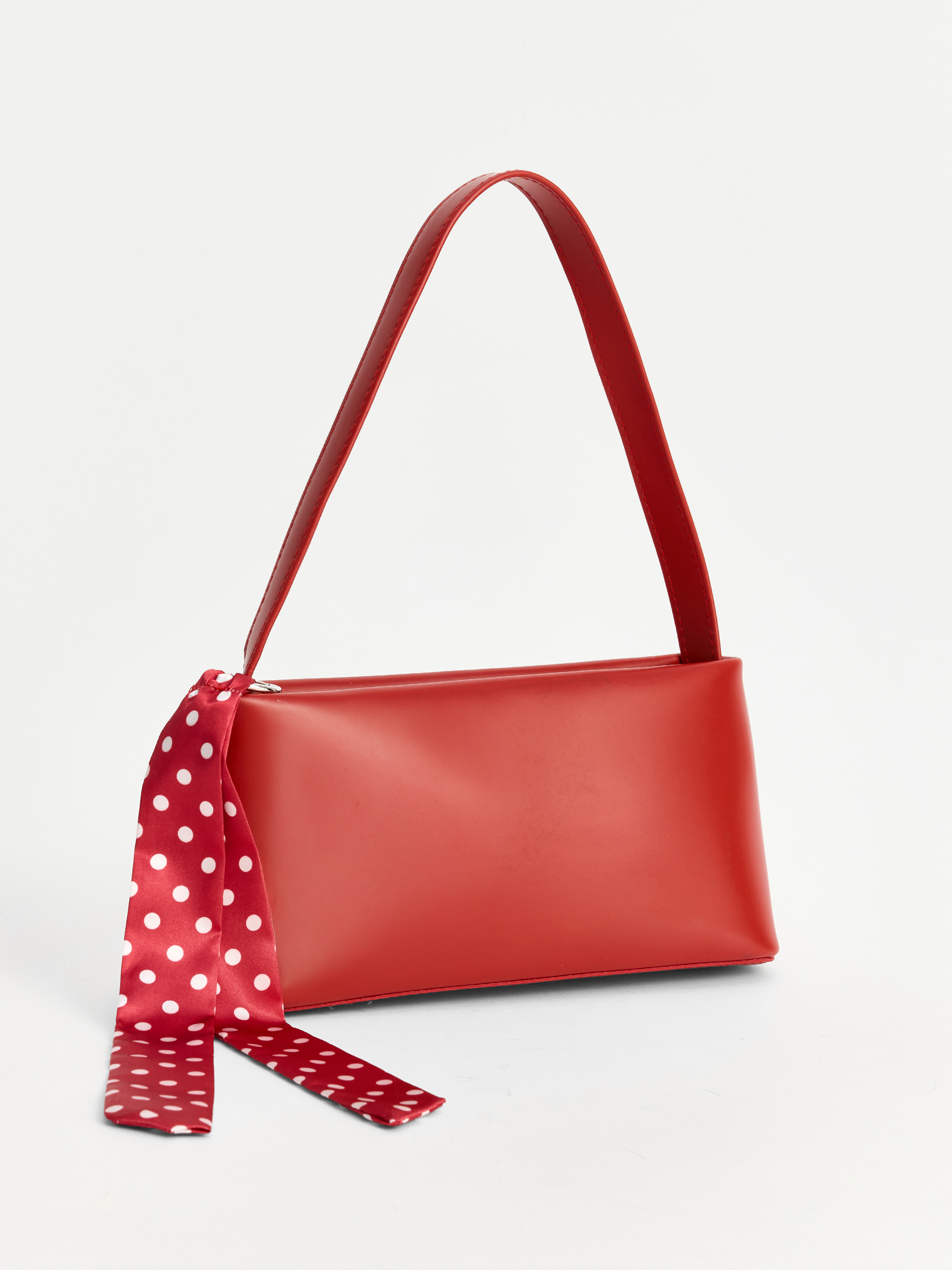 LCW ACCESSORIES Deri Görünümlü Fularlı Kadın Kol Çantası görsel 3
