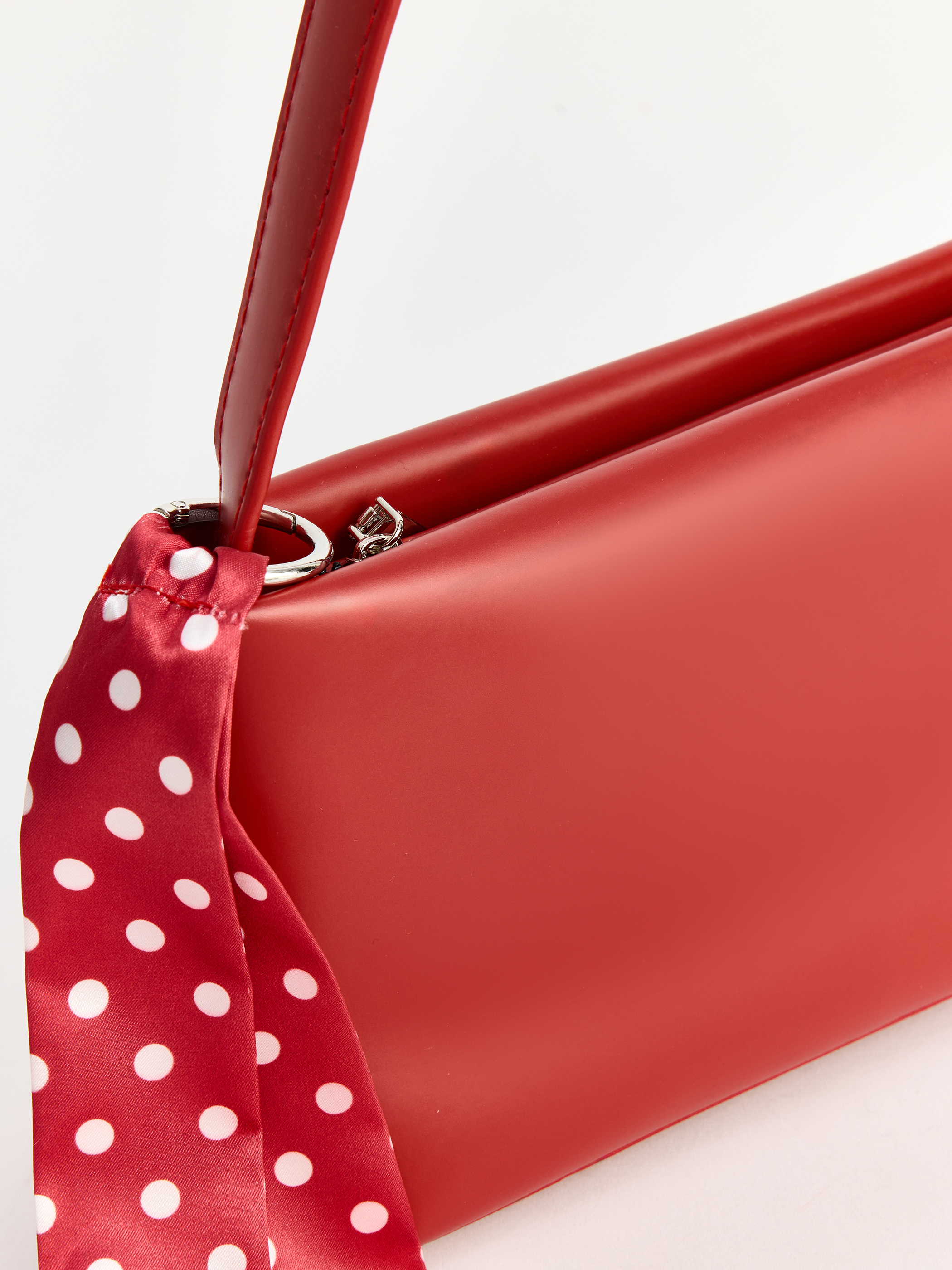 LCW ACCESSORIES Deri Görünümlü Fularlı Kadın Kol Çantası görsel 4