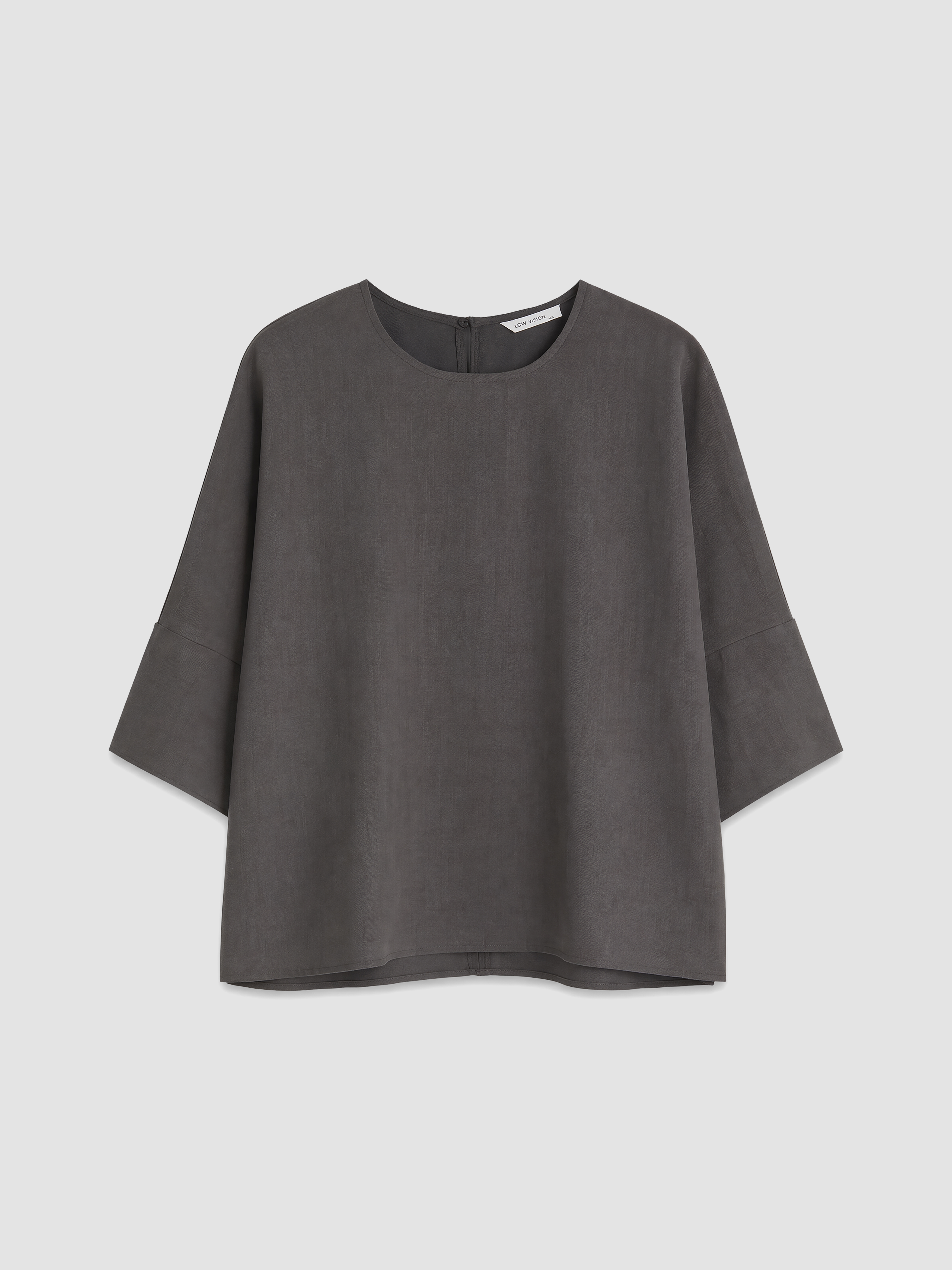 LCW Vision Bisiklet Yaka Oversize Bluz görsel 5