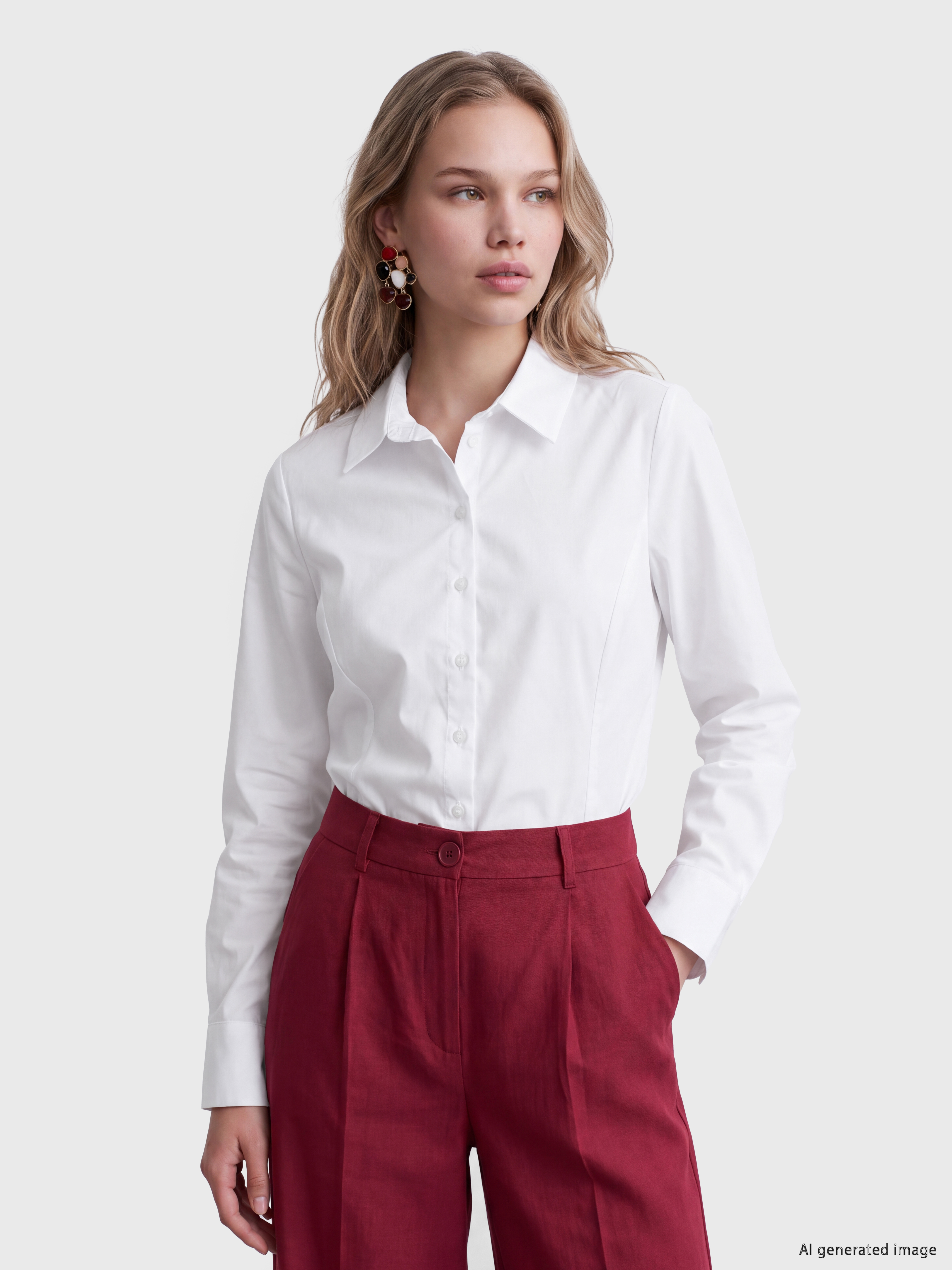 LCW Vision Poplin Kadın Gömlek
