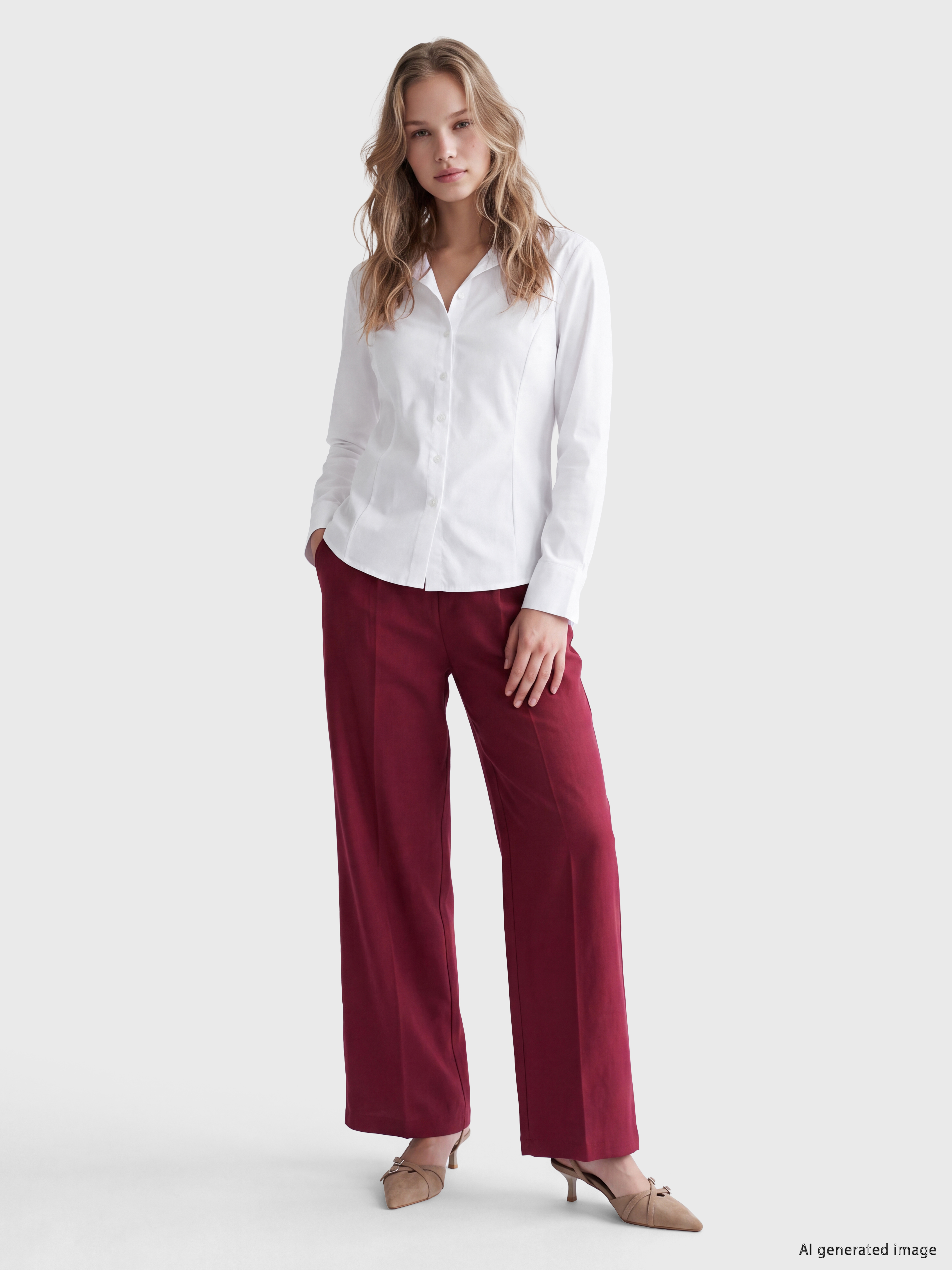 LCW Vision Poplin Kadın Gömlek görsel 2