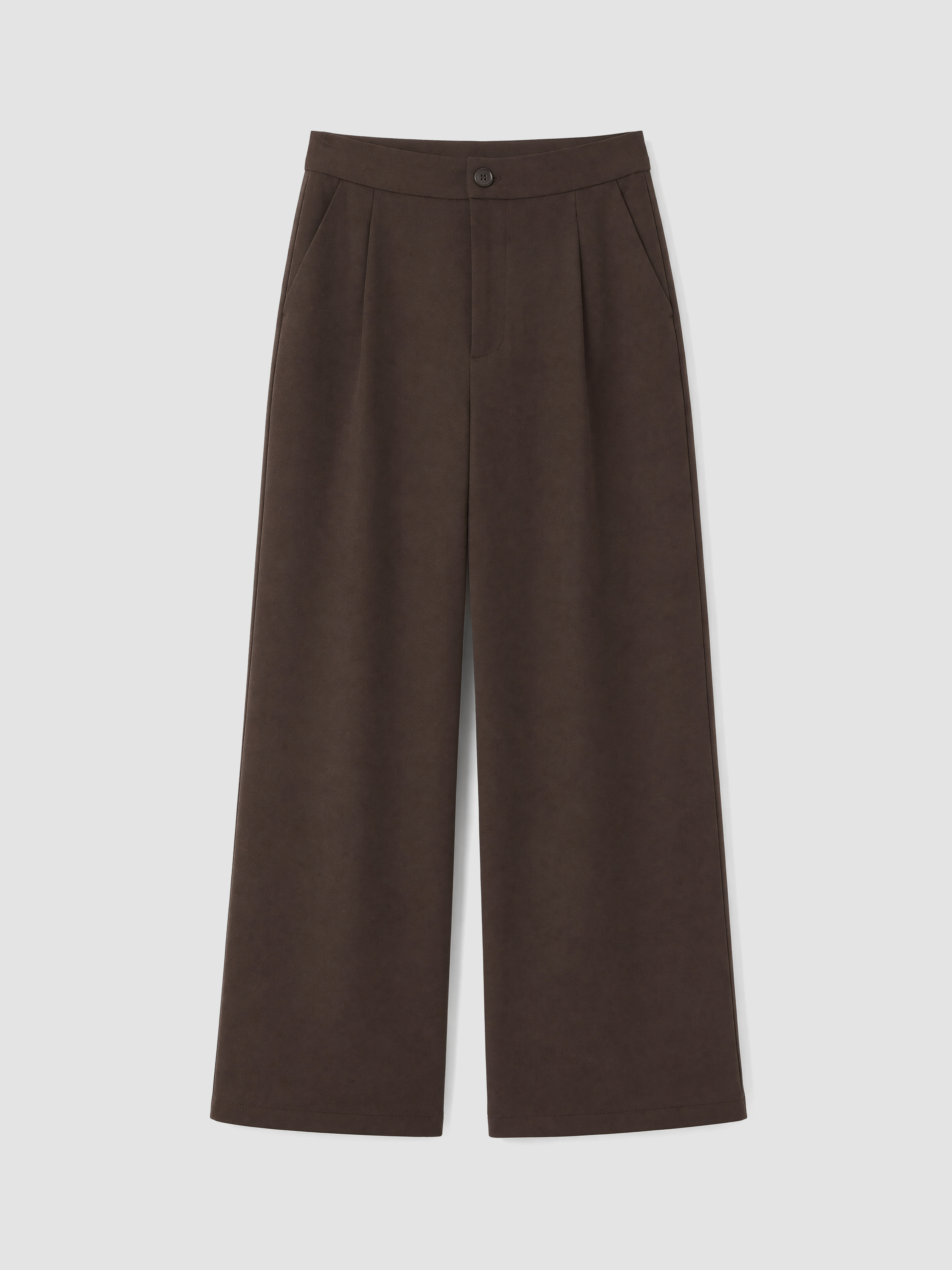 LCW Modest Loose Fit Kadın Pileli Kumaş Pantolon görsel 5