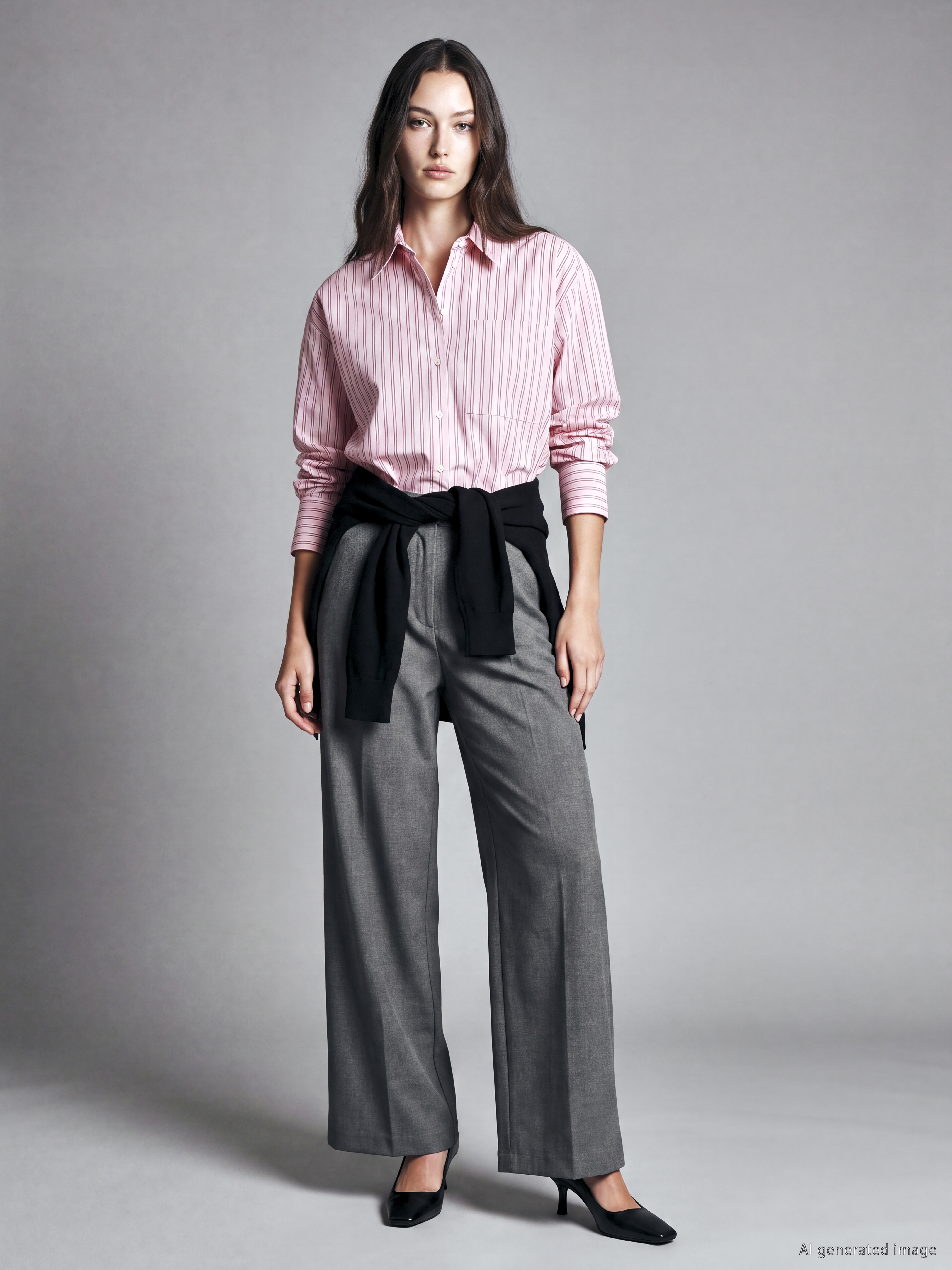 LCW Modest Loose Fit Kadın Pileli Kumaş Pantolon