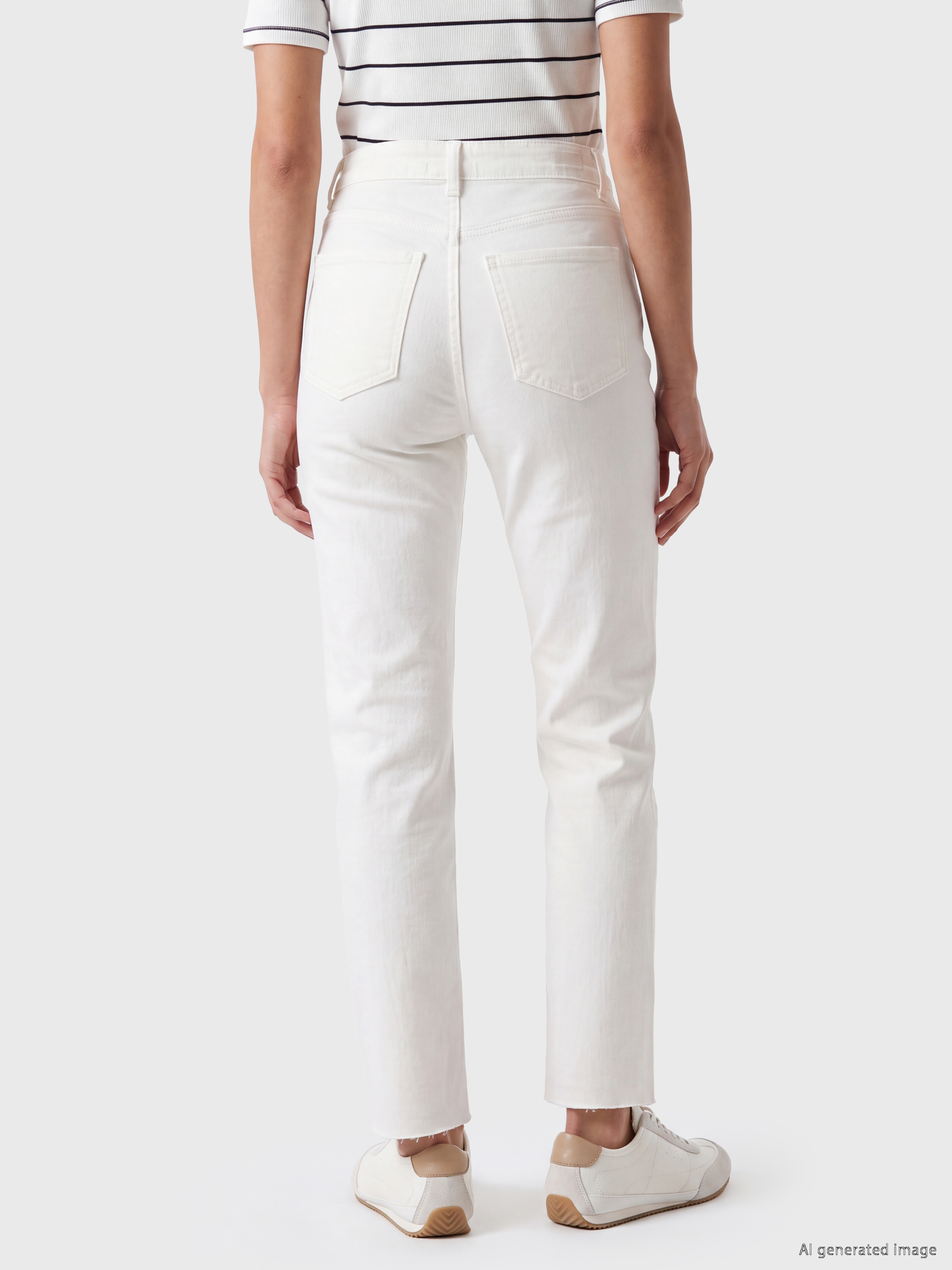 LCW Jeans Yüksek Bel Crop Flare Kadın Jean Pantolon görsel 4
