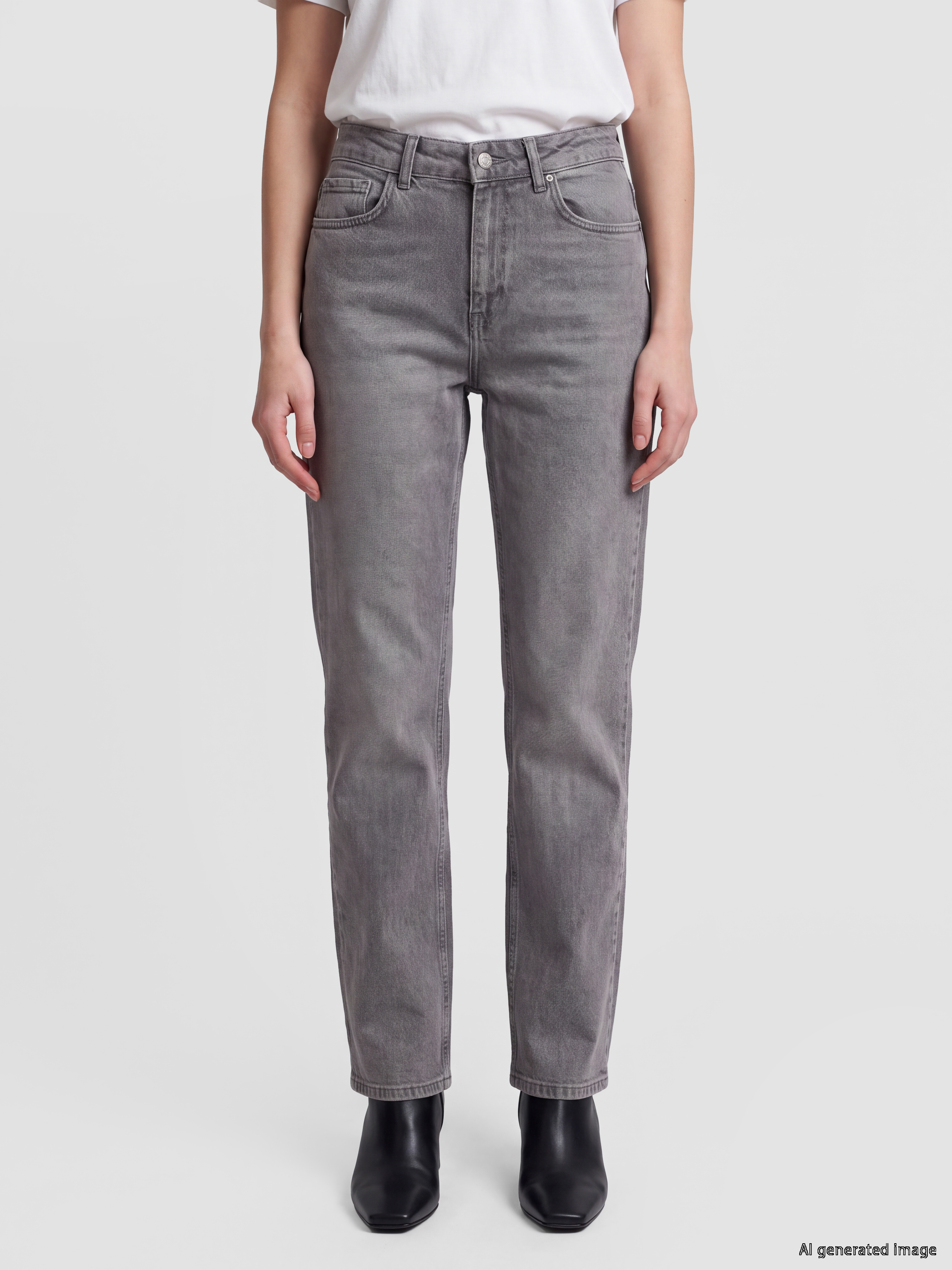 LCW Jeans Straight Fit Kadın Jean Pantolon görsel 2