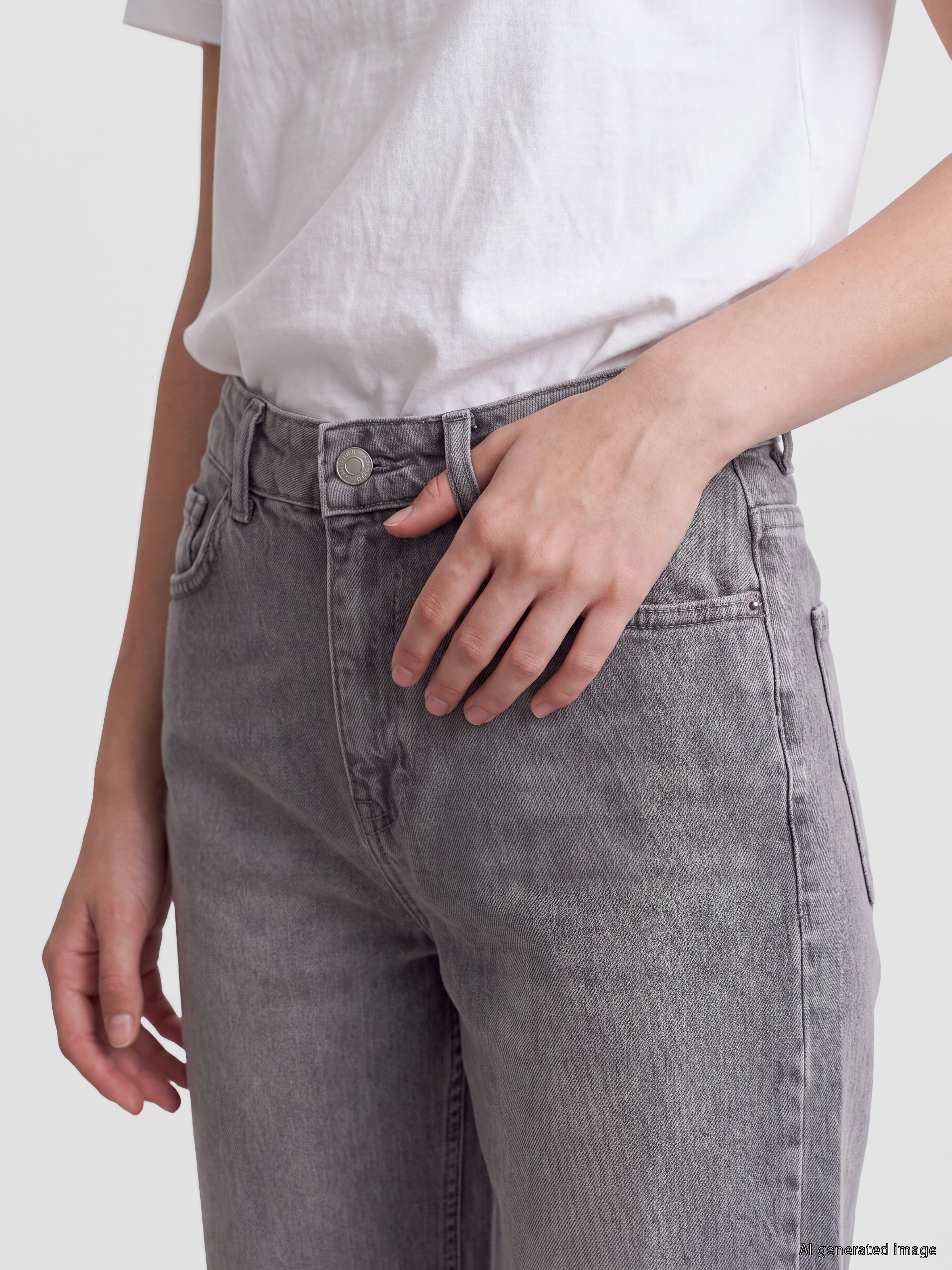 LCW Jeans Straight Fit Kadın Jean Pantolon görsel 3