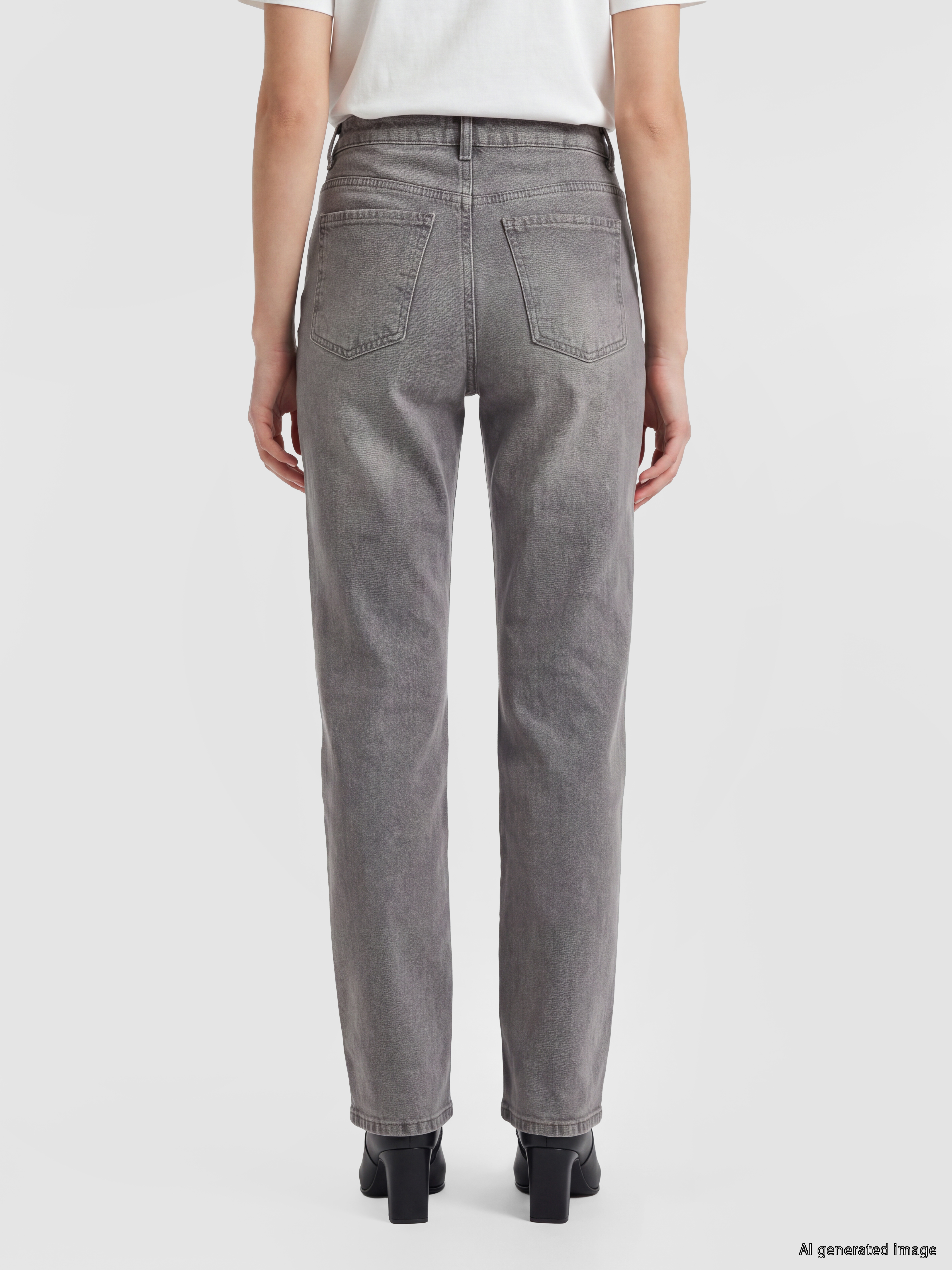LCW Jeans Straight Fit Kadın Jean Pantolon görsel 4