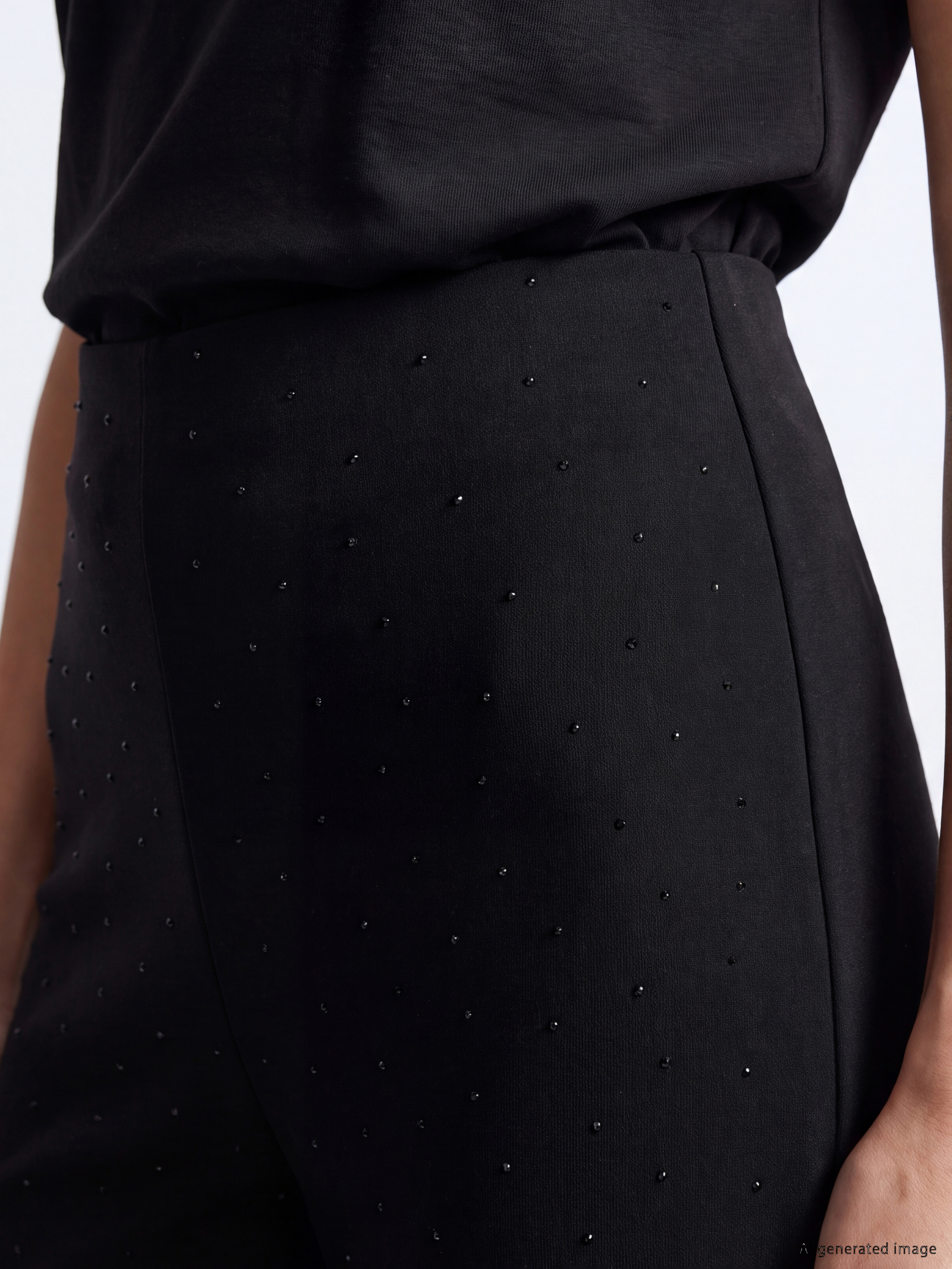 LCW EVERYDAY Soft Touch Taşlı Kadın Pantolon görsel 3