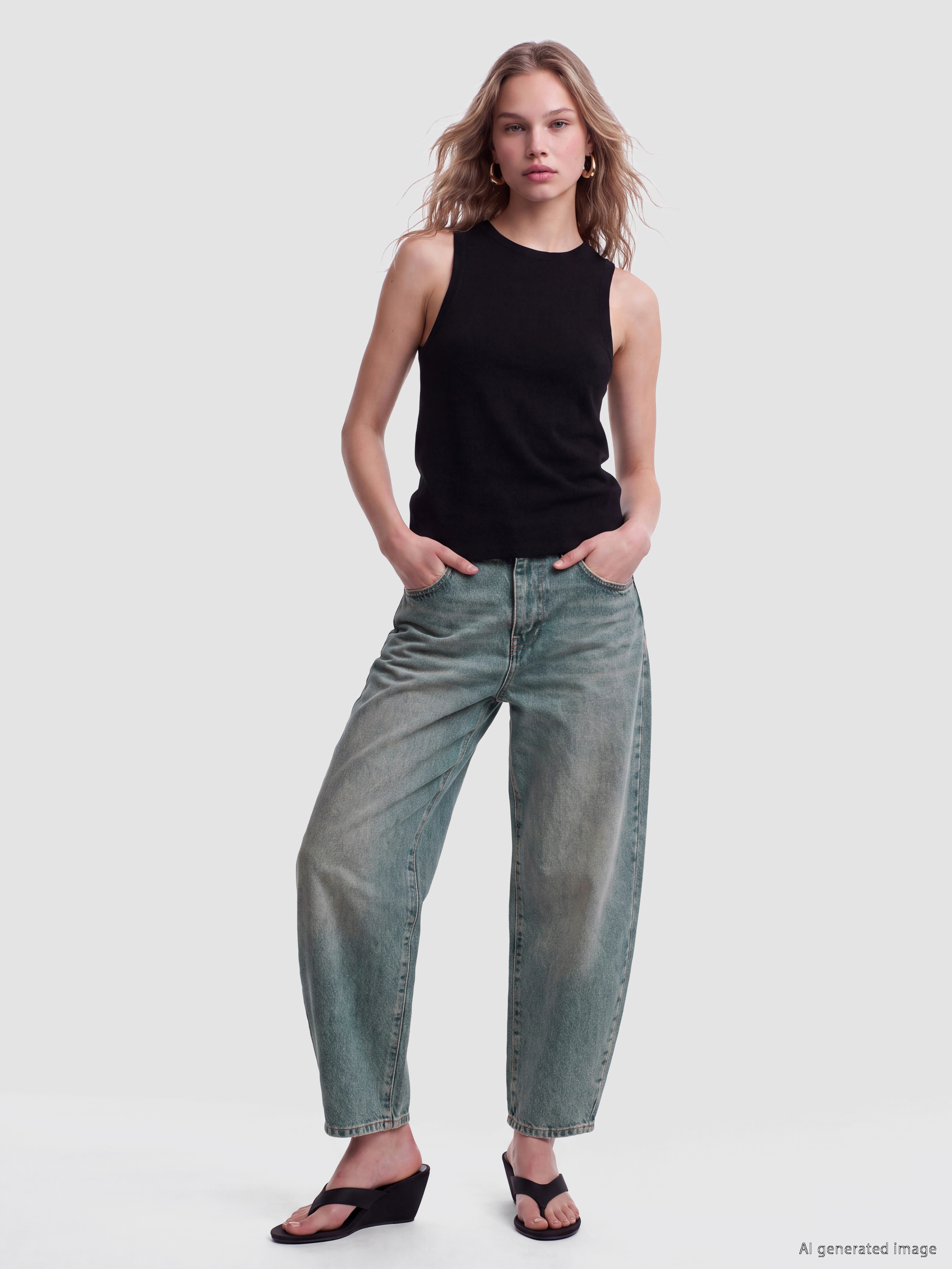 LCW Jeans Barrel Fit Kadın Jean Pantolon