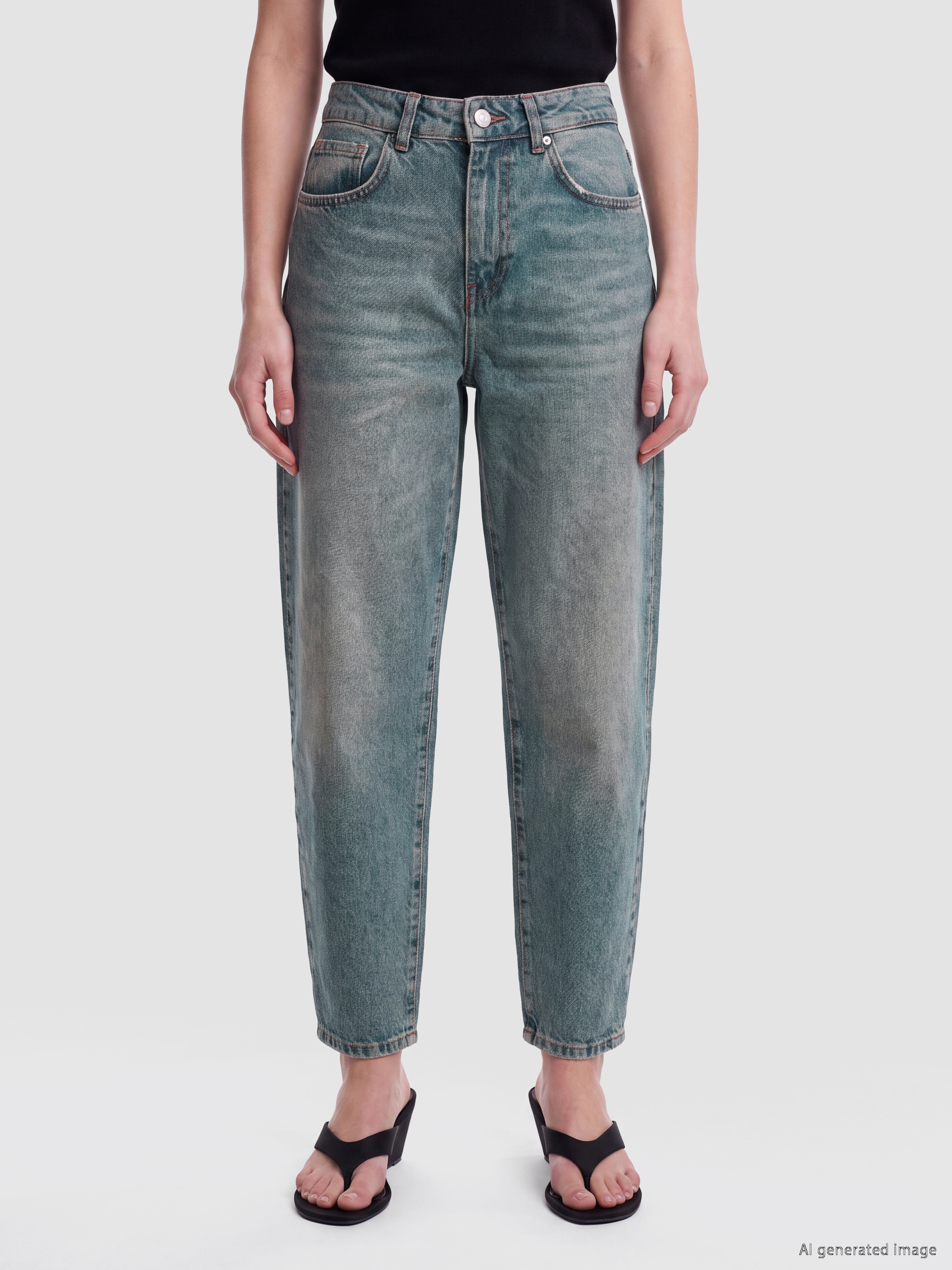 LCW Jeans Barrel Fit Kadın Jean Pantolon görsel 2