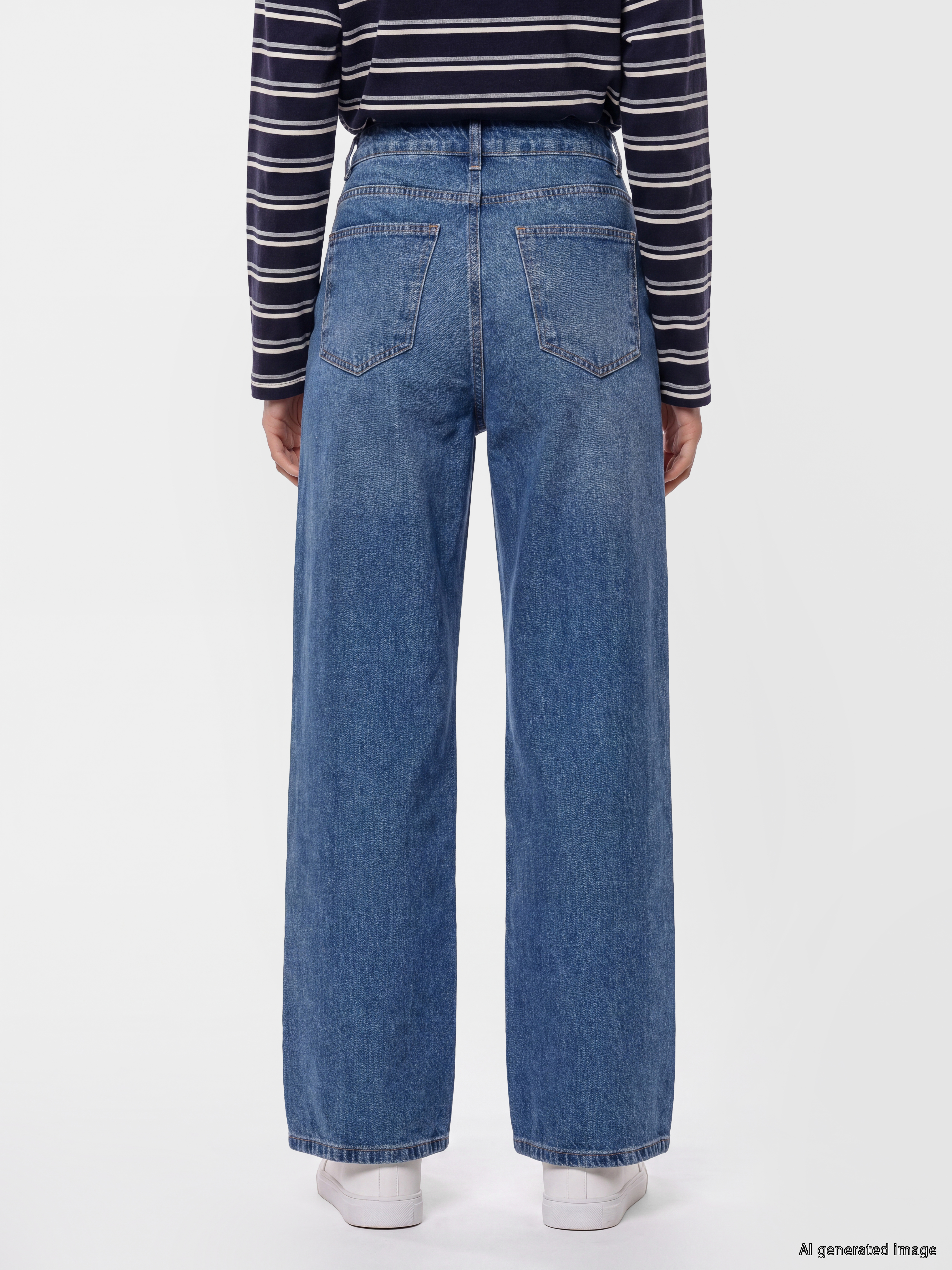 LCW Modest Balloon Fit Kadın Jean Pantolon görsel 4