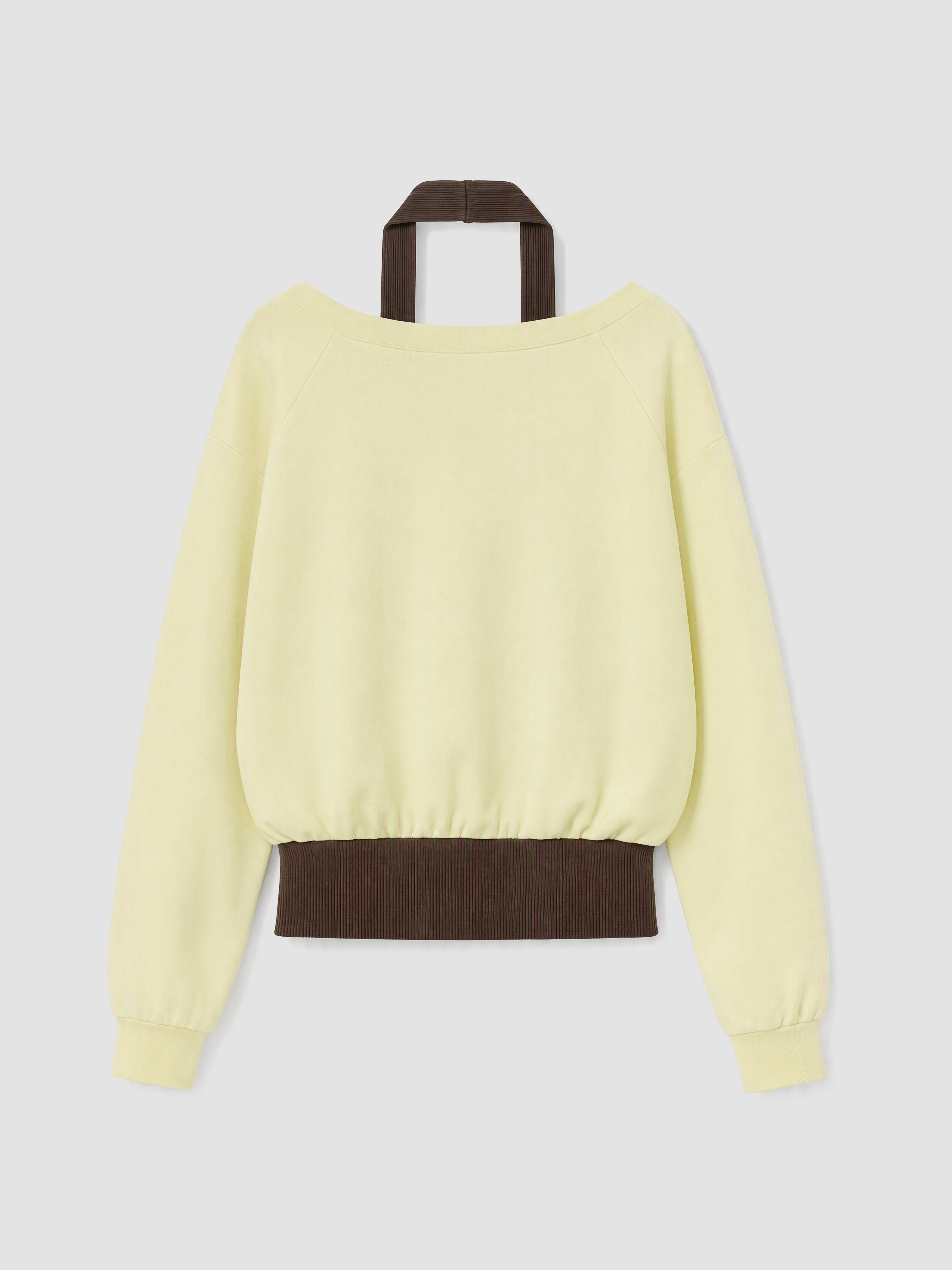 XSIDE Kayık Yaka Soft Touch Kadın Sweatshirt görsel 8