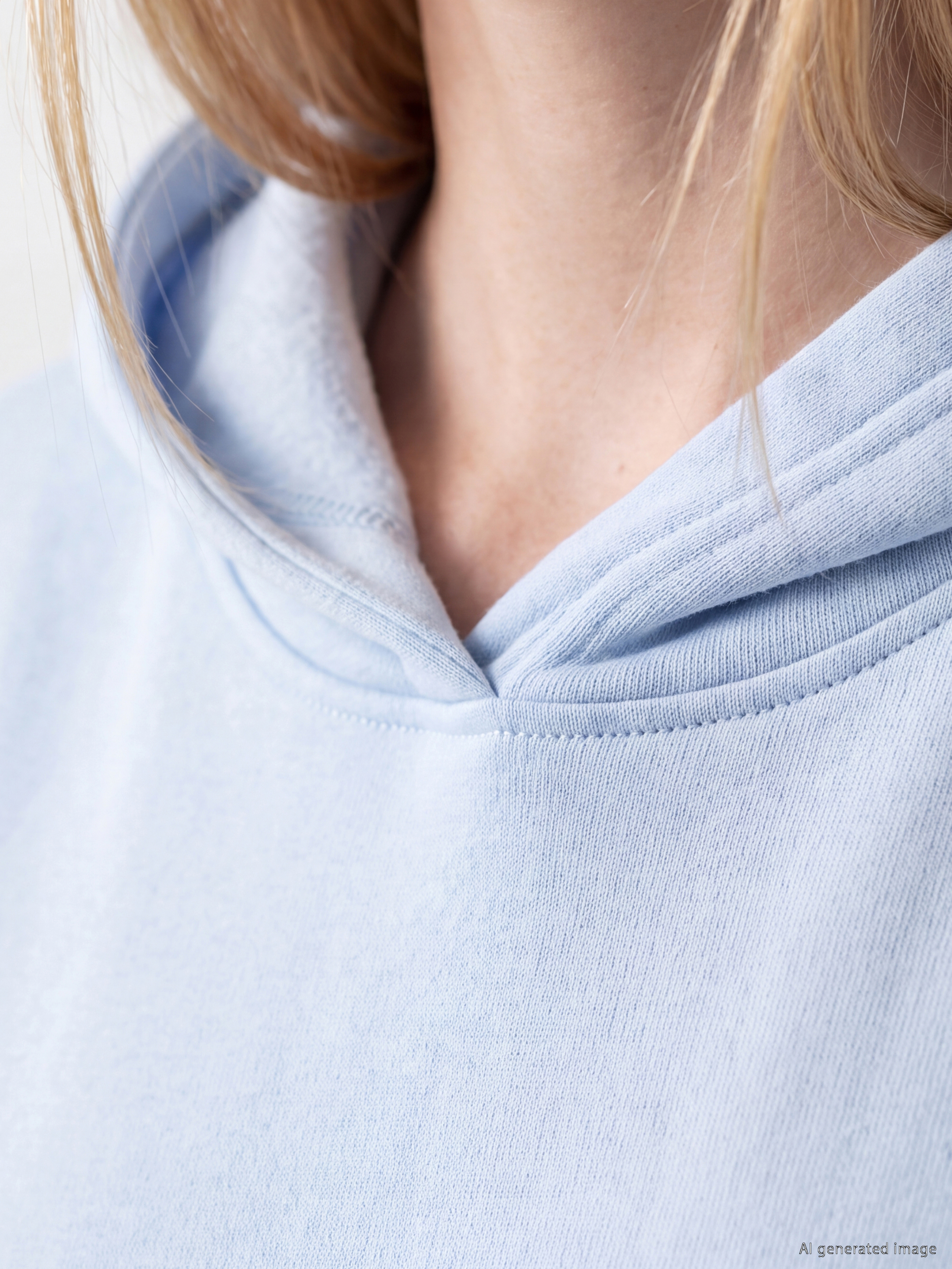 XSIDE Baskılı Kanguru Cepli Kadın Kalın Hoodie görsel 3