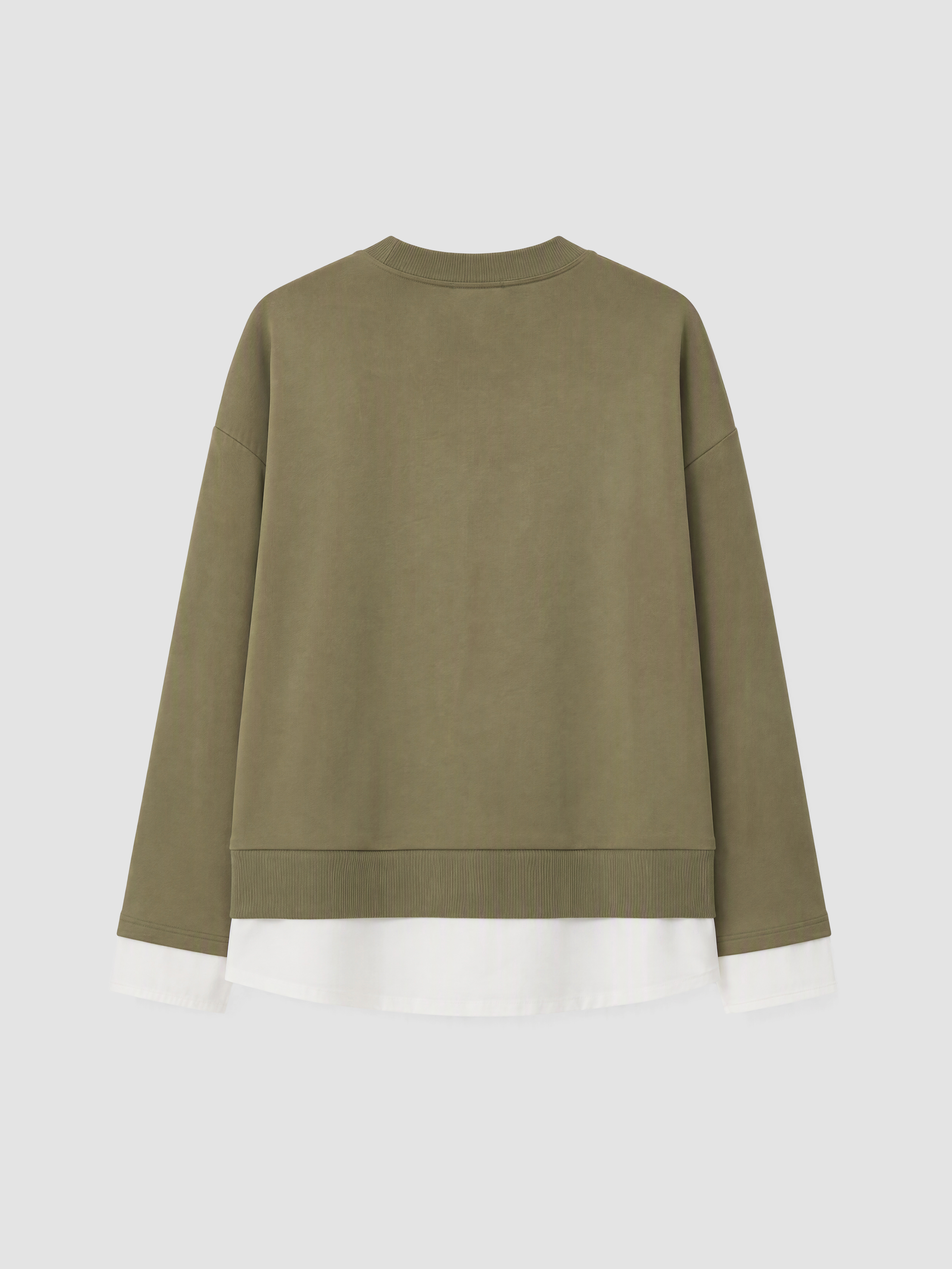 LCW Comfort Bisiklet Yaka Oversize Kadın Sweatshirt görsel 8