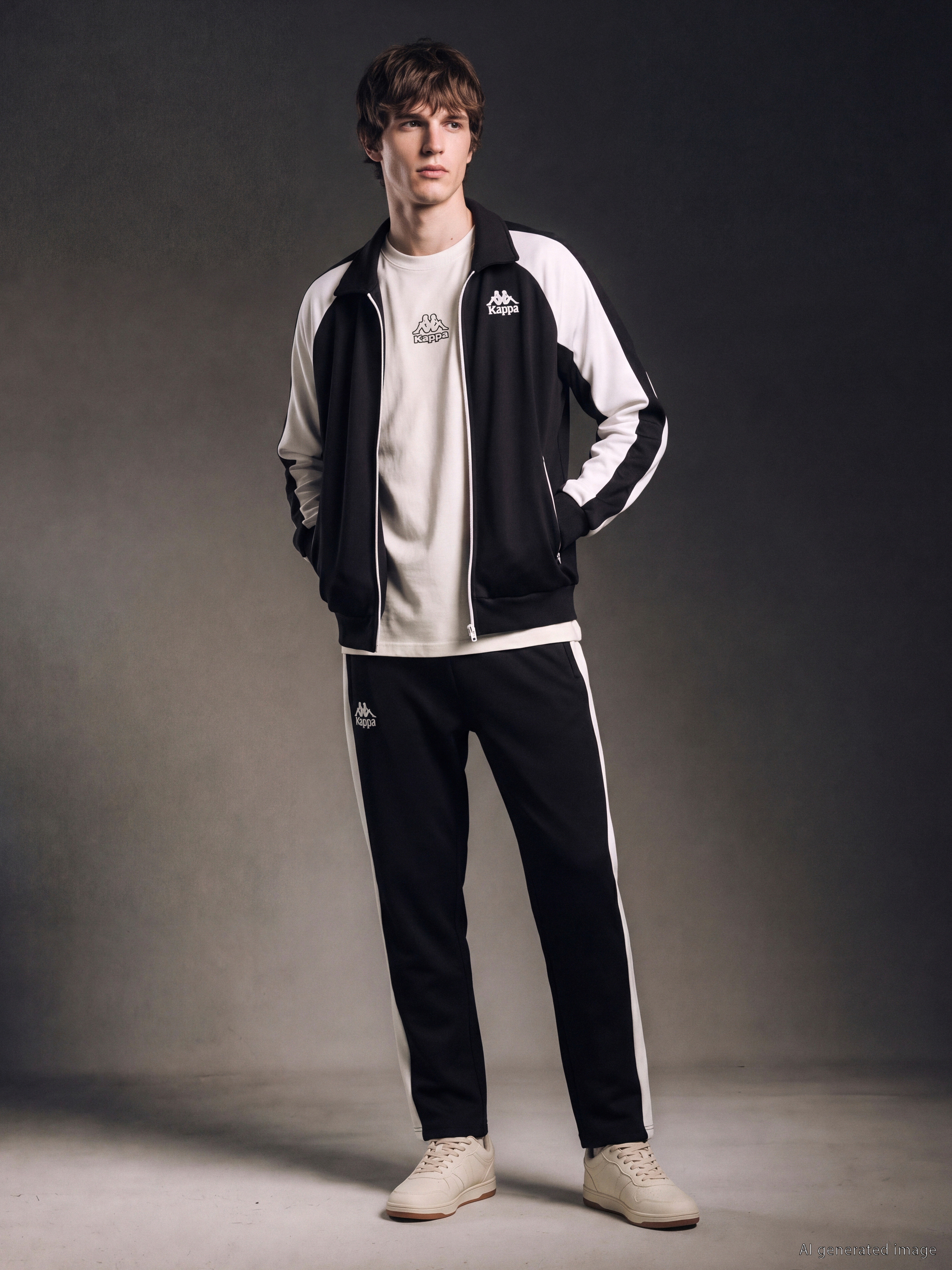 Kappa LC WAIKIKI Loose Fit Erkek Fermuarlı Sweatshirt görsel 3