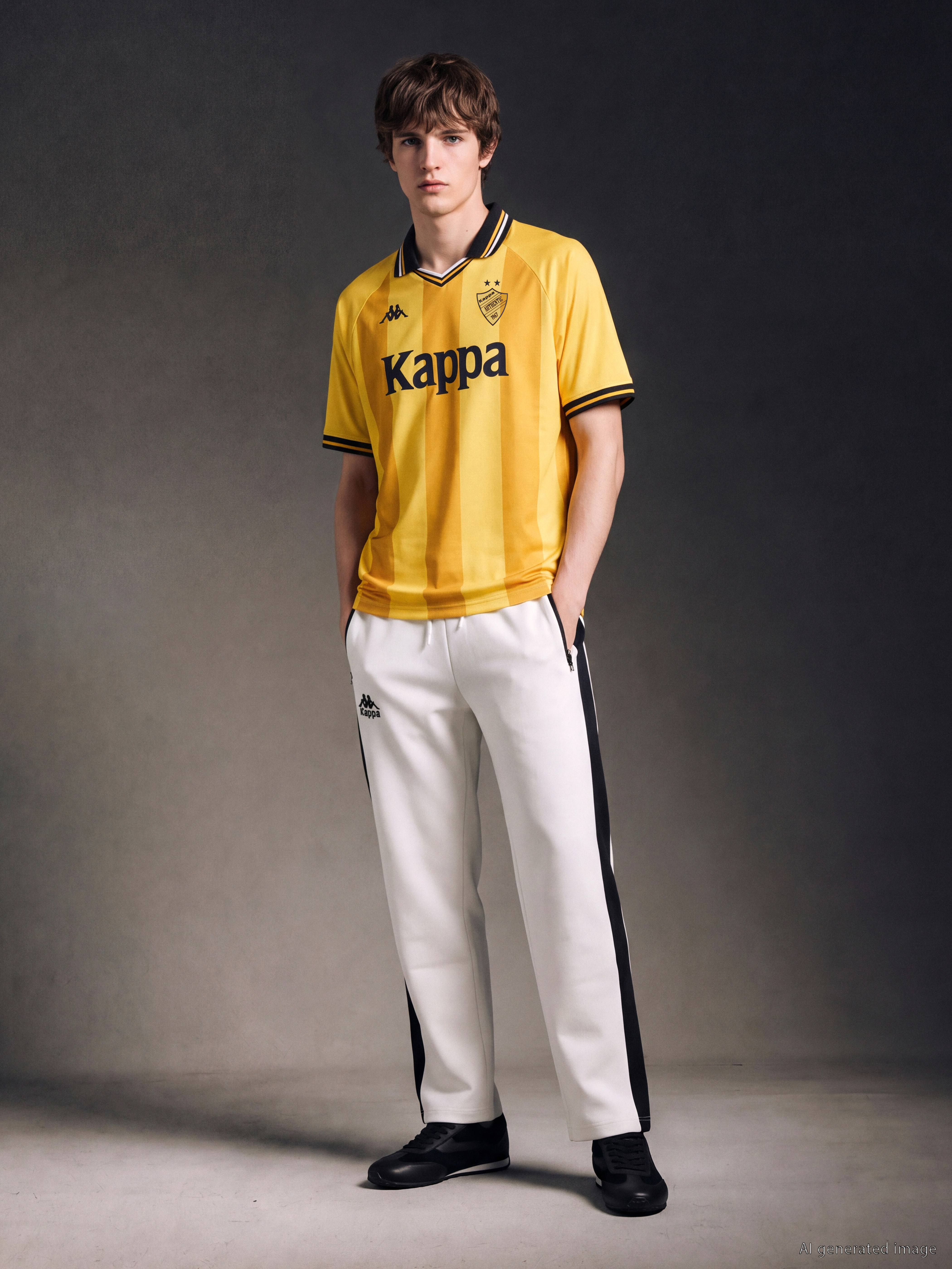 Kappa LC WAIKIKI Polo Yaka Baskılı Penye Erkek Tişört görsel 4