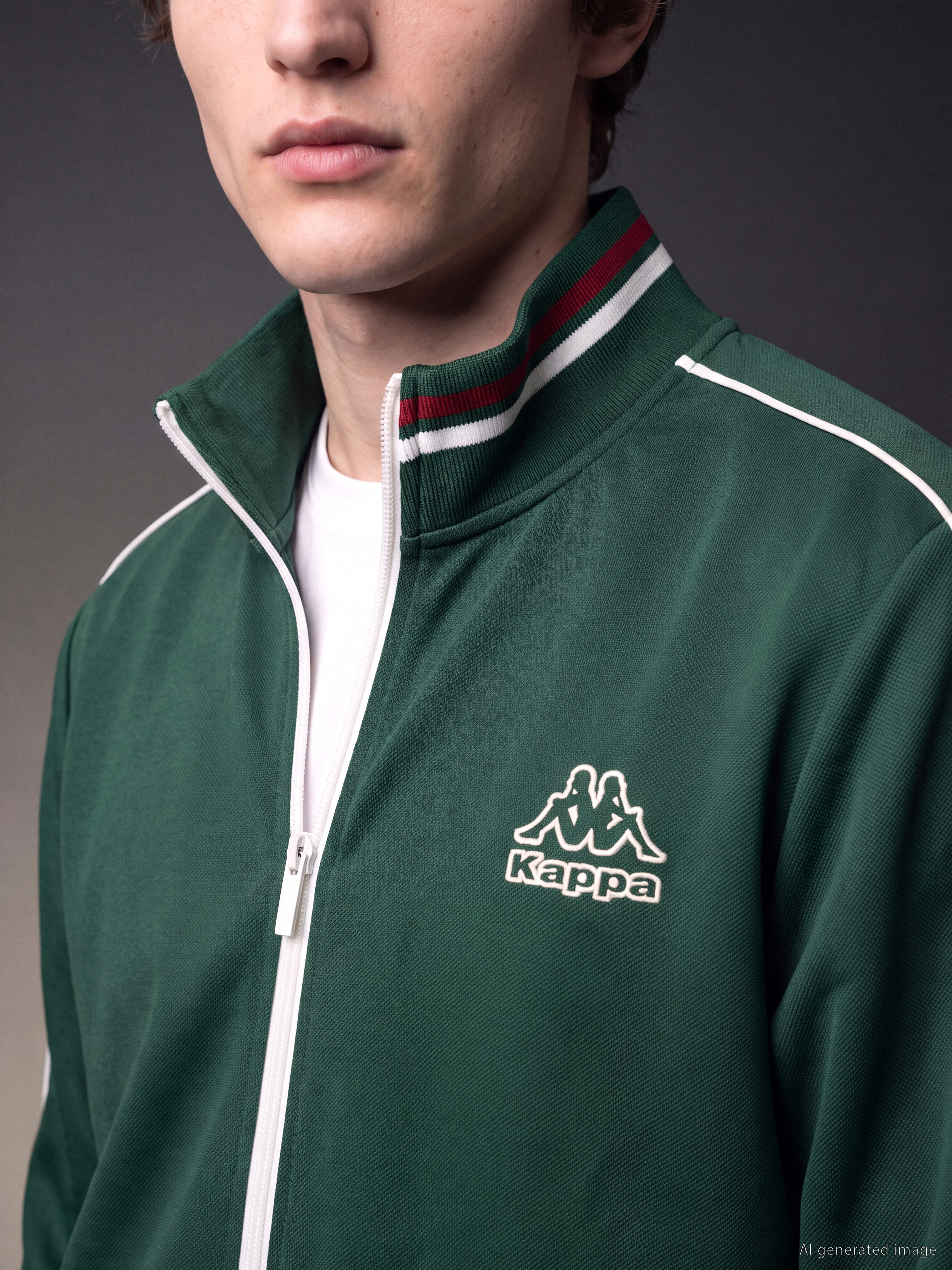 Kappa LC WAIKIKI Dik Yaka Erkek Fermuarlı Sweatshirt görsel 4